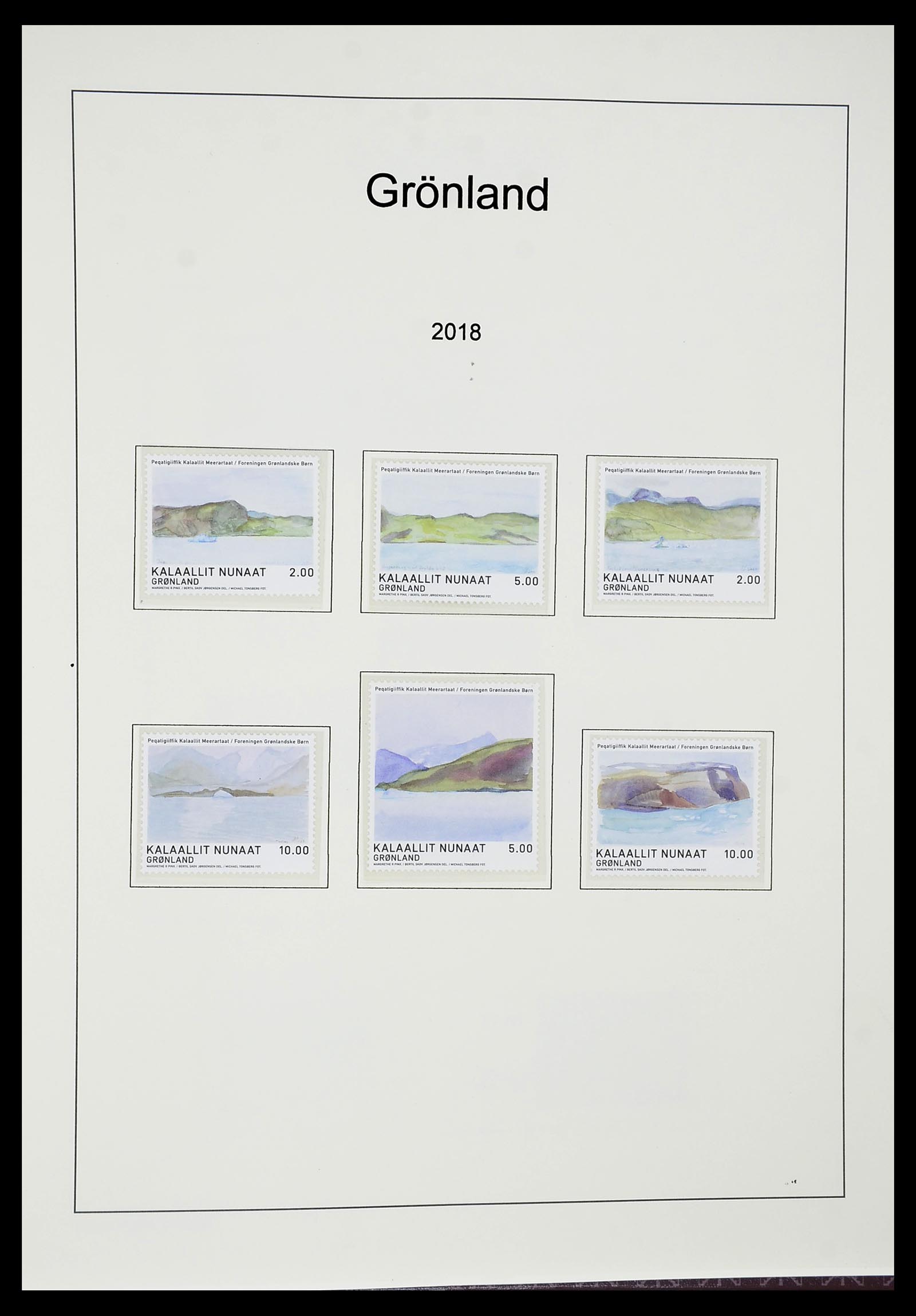 34732 174 - Stamp Collection 34732 Greenland 1915-2011.