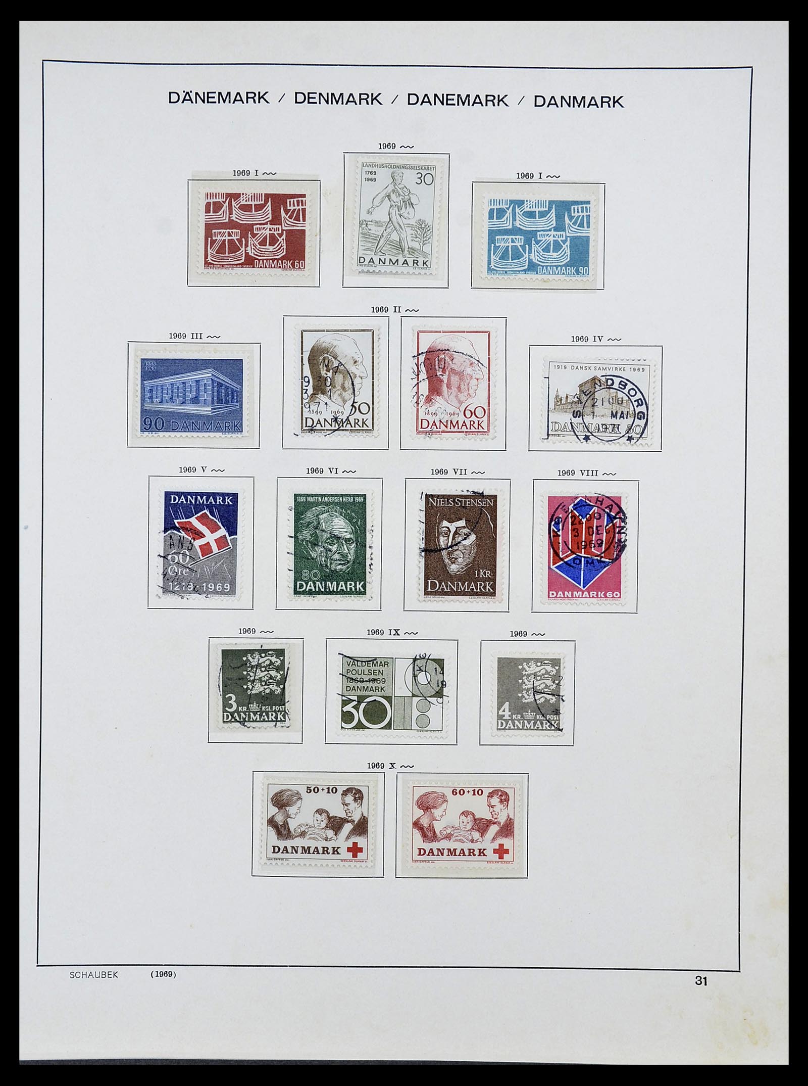 34733 043 - Postzegelverzameling 34733 Scandinavië 1856-1999.