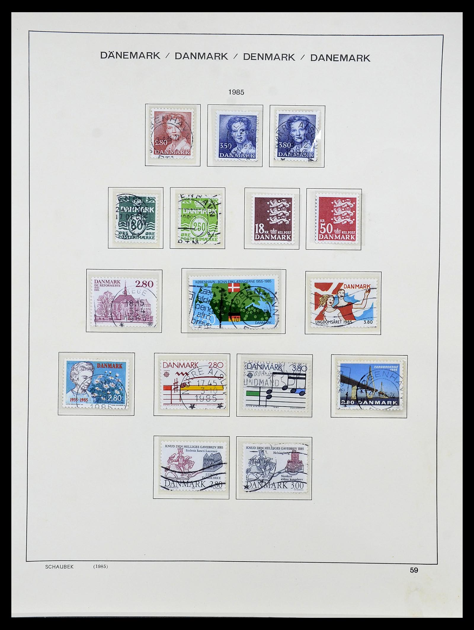 34733 076 - Stamp Collection 34733 Scandinavia 1856-1999.