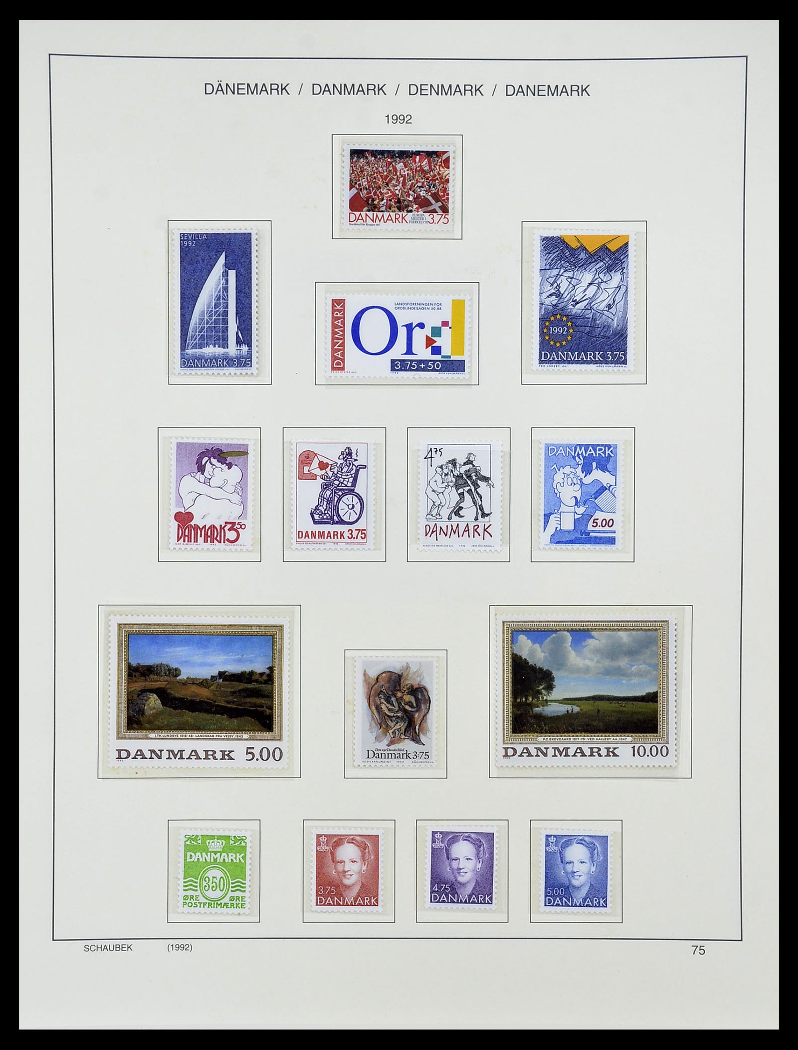 34733 095 - Postzegelverzameling 34733 Scandinavië 1856-1999.