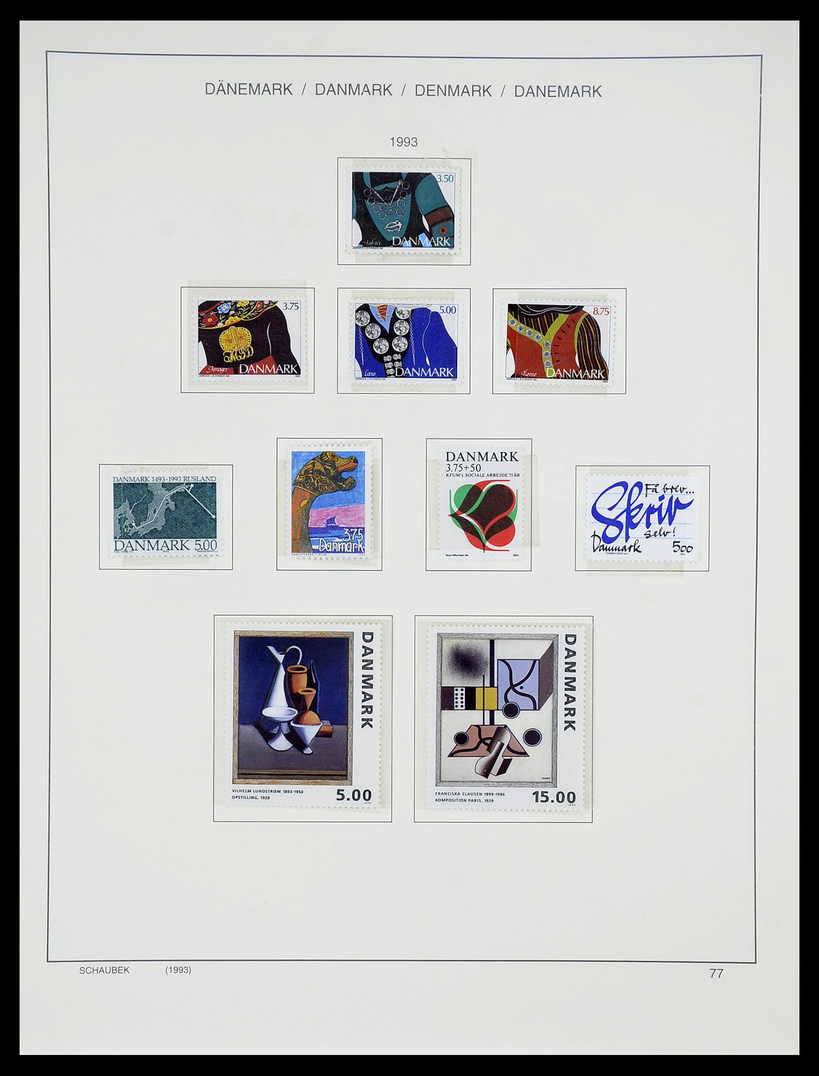 34733 098 - Postzegelverzameling 34733 Scandinavië 1856-1999.