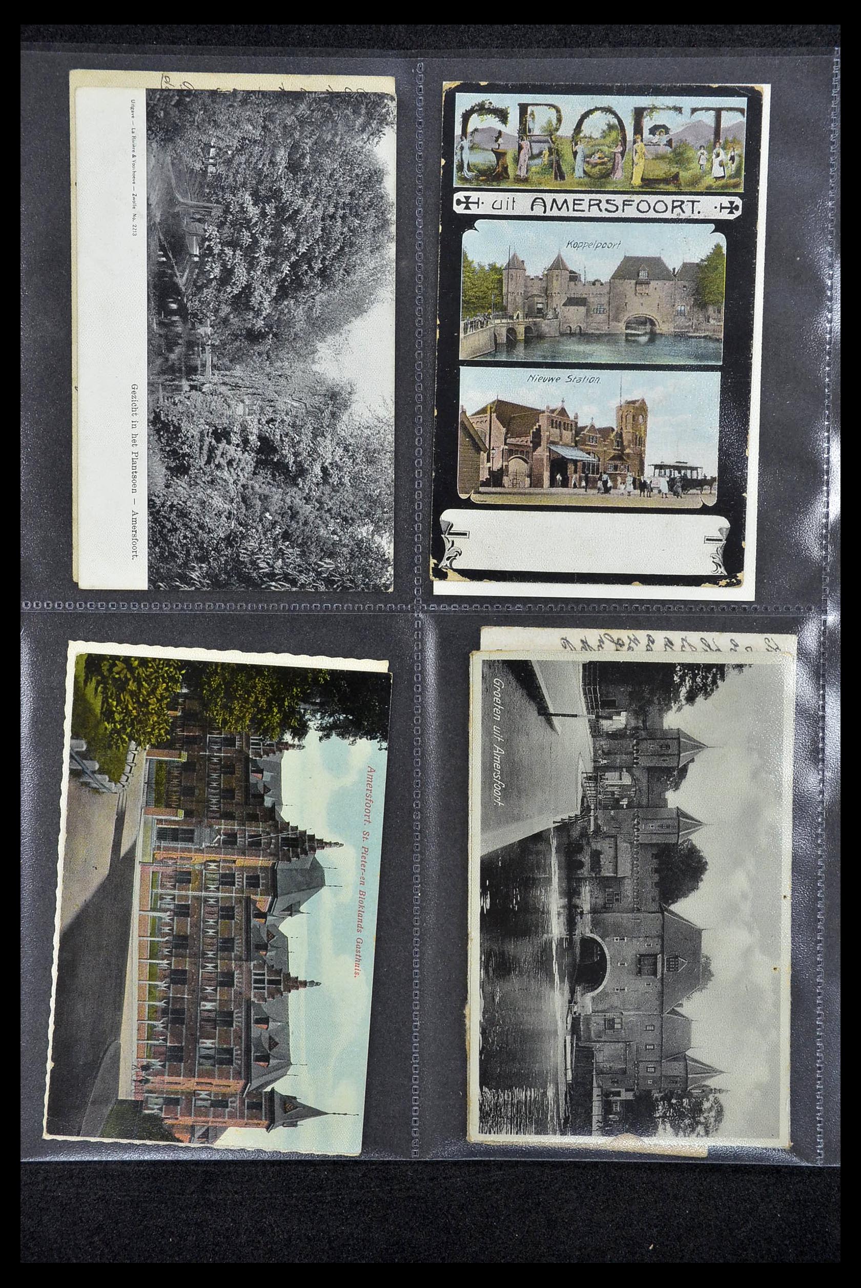 34734 028 - Postzegelverzameling 34734 Amersfoort ansichtkaarten.
