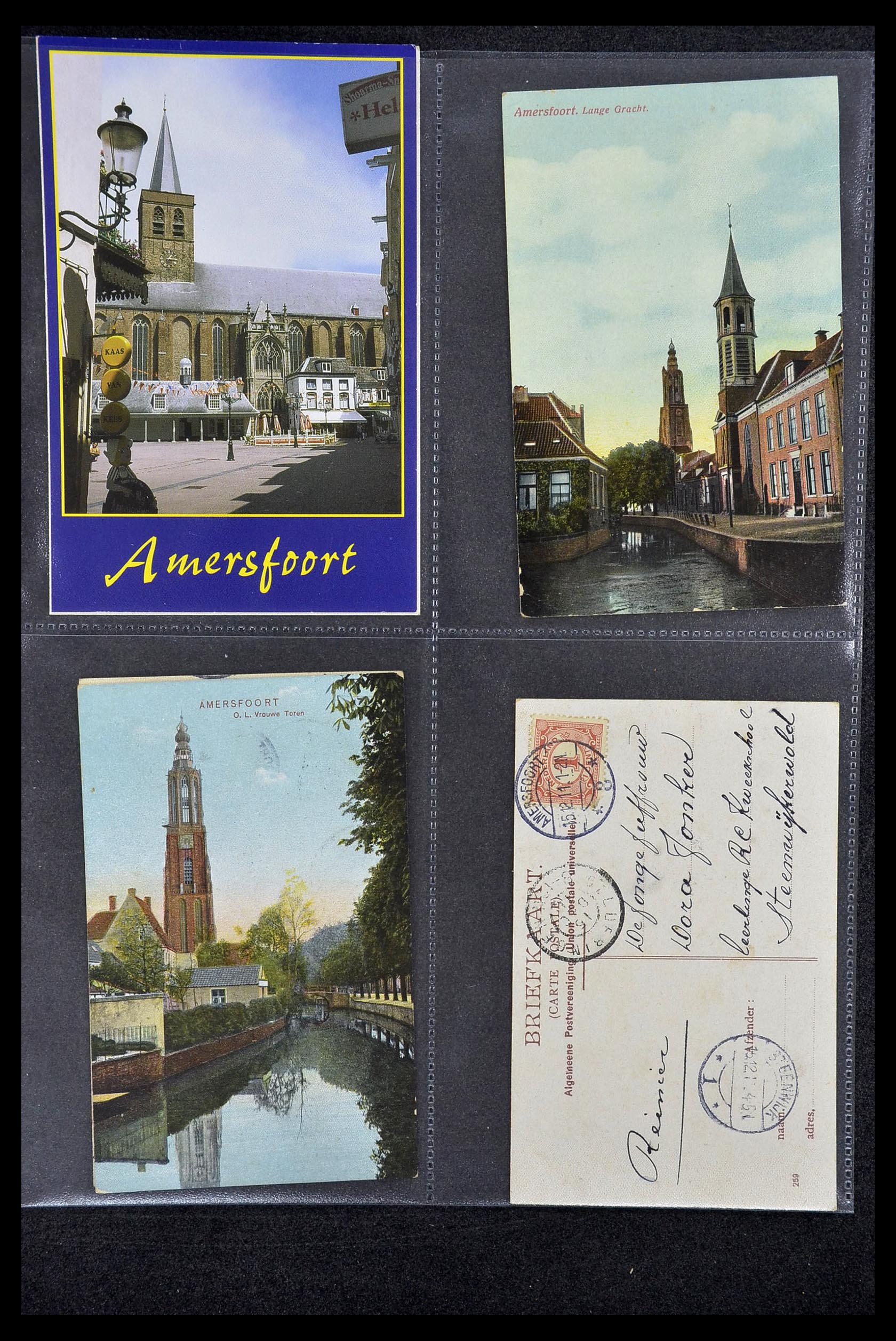 34734 031 - Postzegelverzameling 34734 Amersfoort ansichtkaarten.