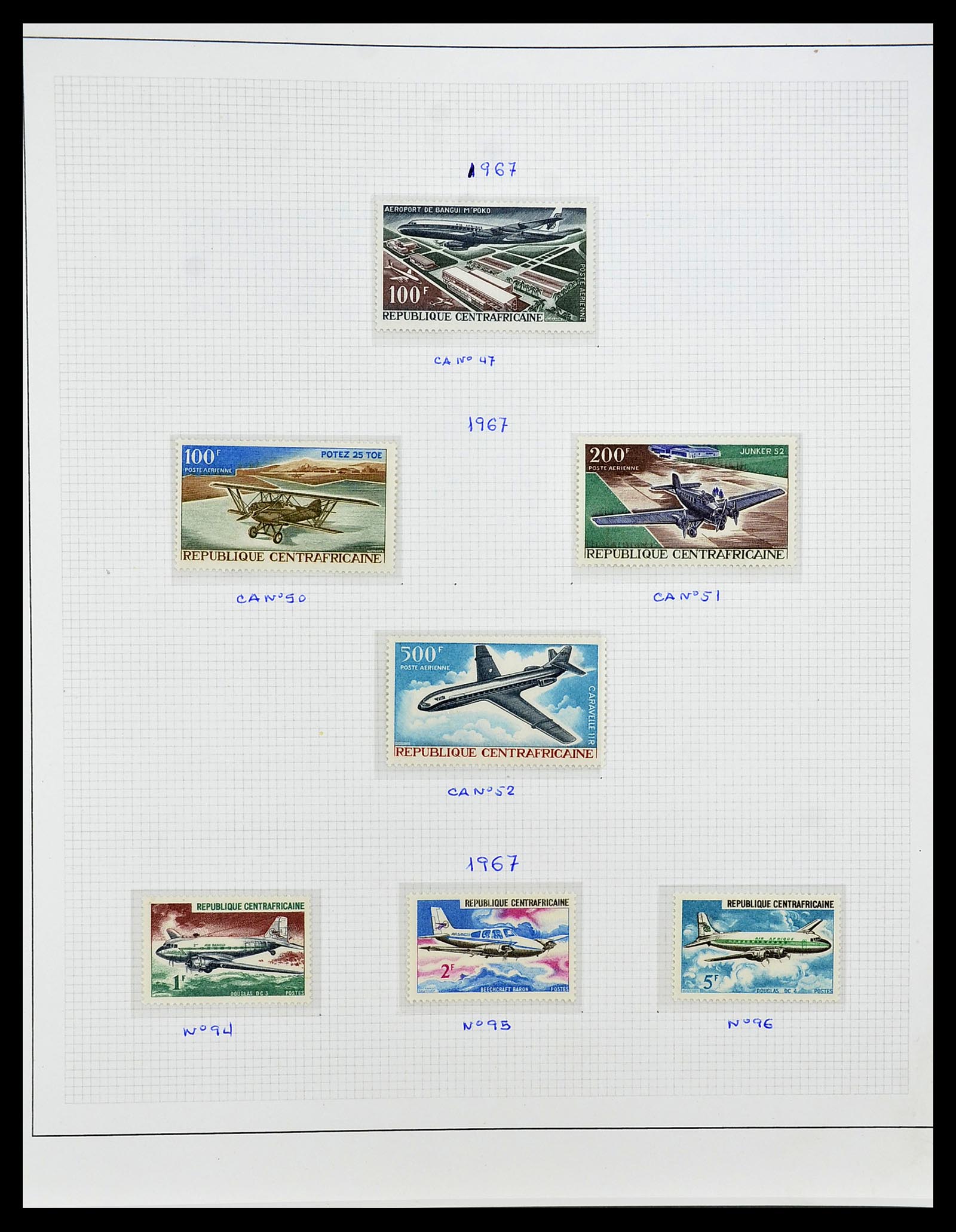 34737 010 - Stamp Collection 34737 Motif airplanes/airmail 1914-2009.