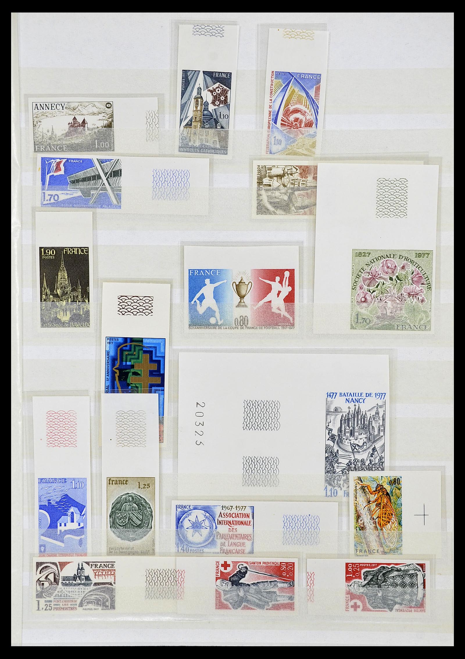 34740 002 - Postzegelverzameling 34740 Frankrijk ONGETAND 1977-1996.