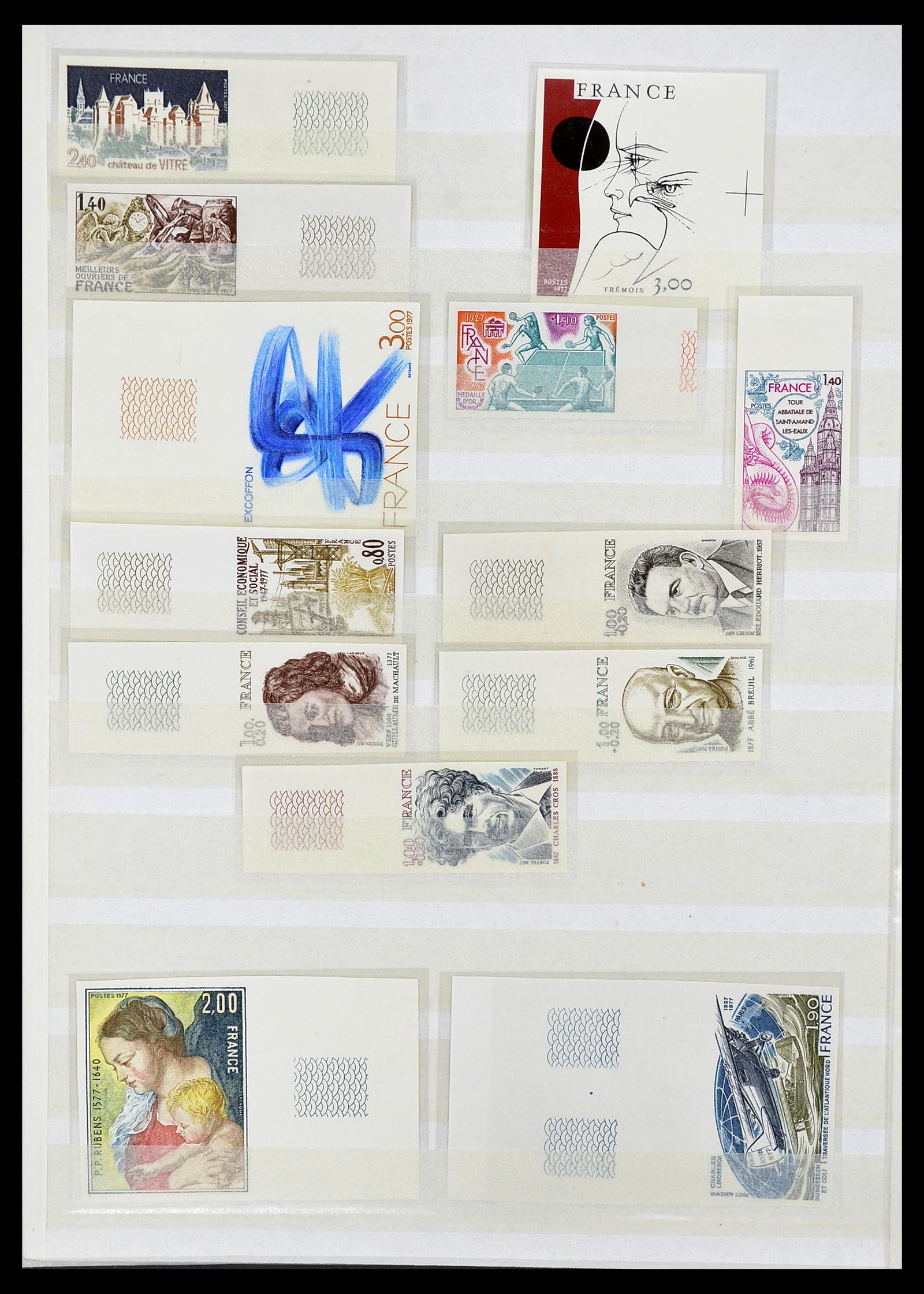 34740 003 - Postzegelverzameling 34740 Frankrijk ONGETAND 1977-1996.