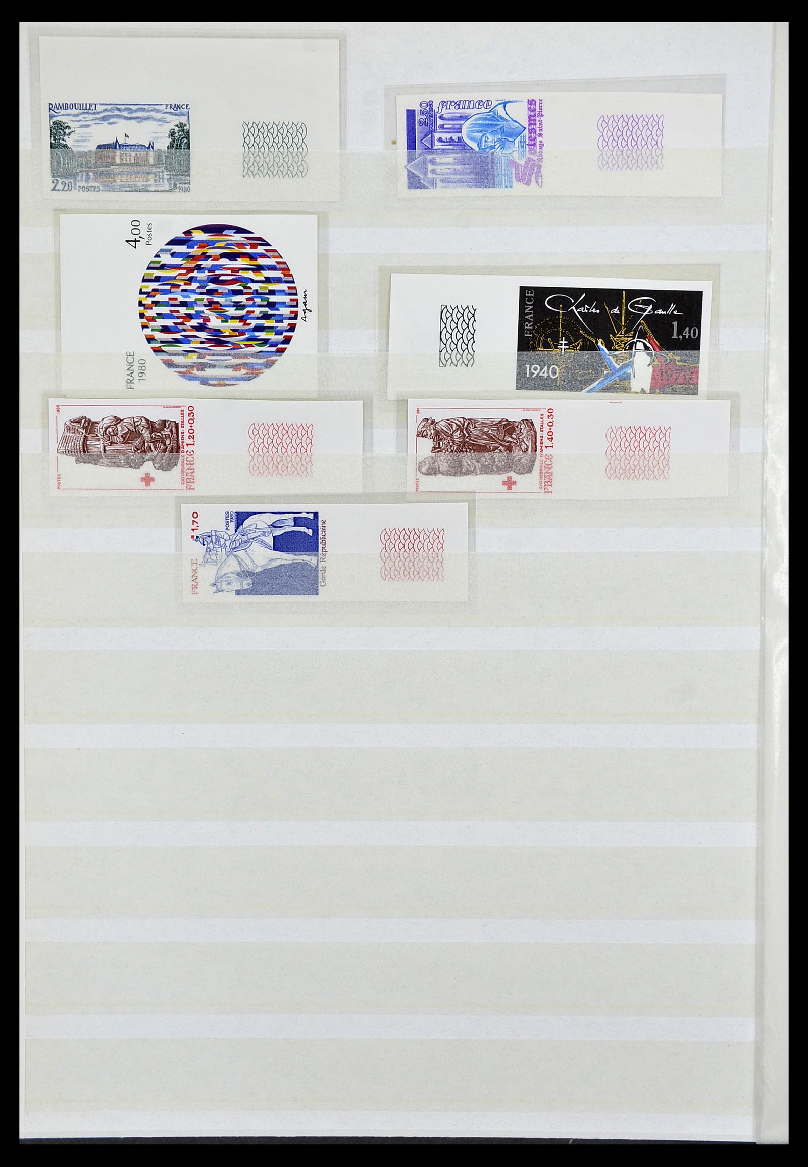34740 012 - Postzegelverzameling 34740 Frankrijk ONGETAND 1977-1996.