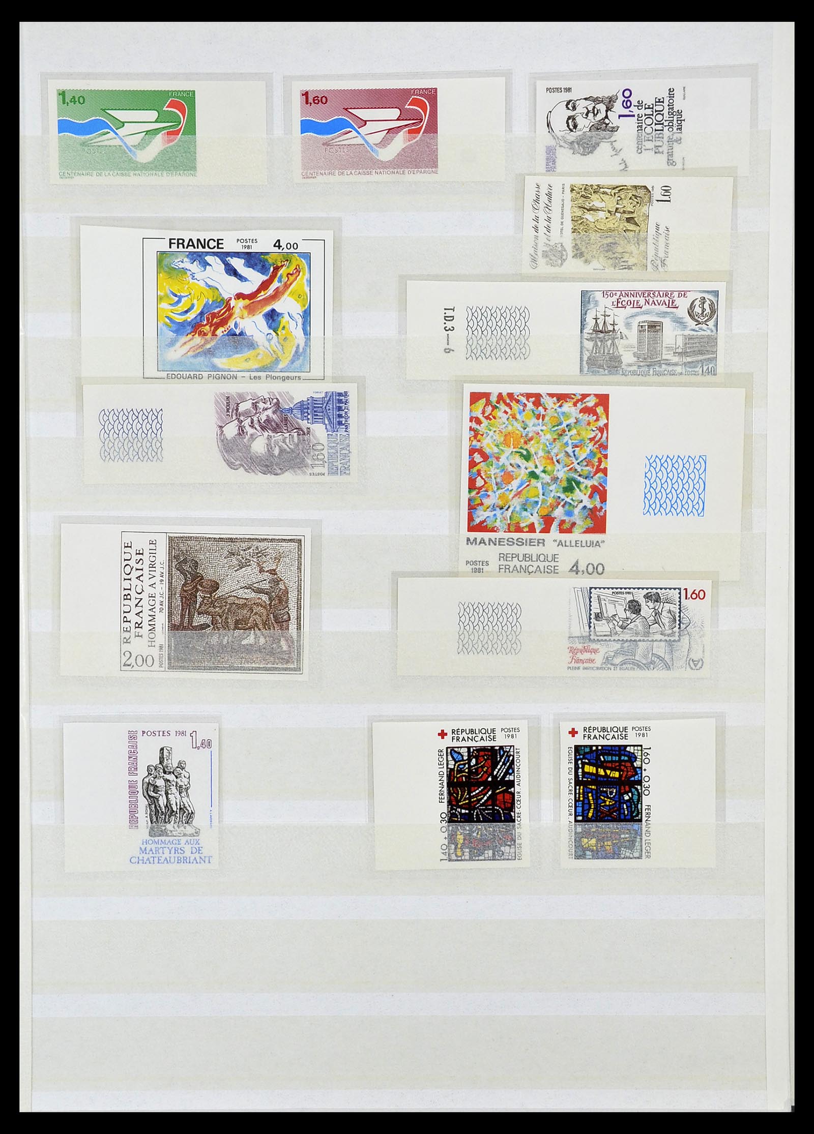 34740 015 - Postzegelverzameling 34740 Frankrijk ONGETAND 1977-1996.