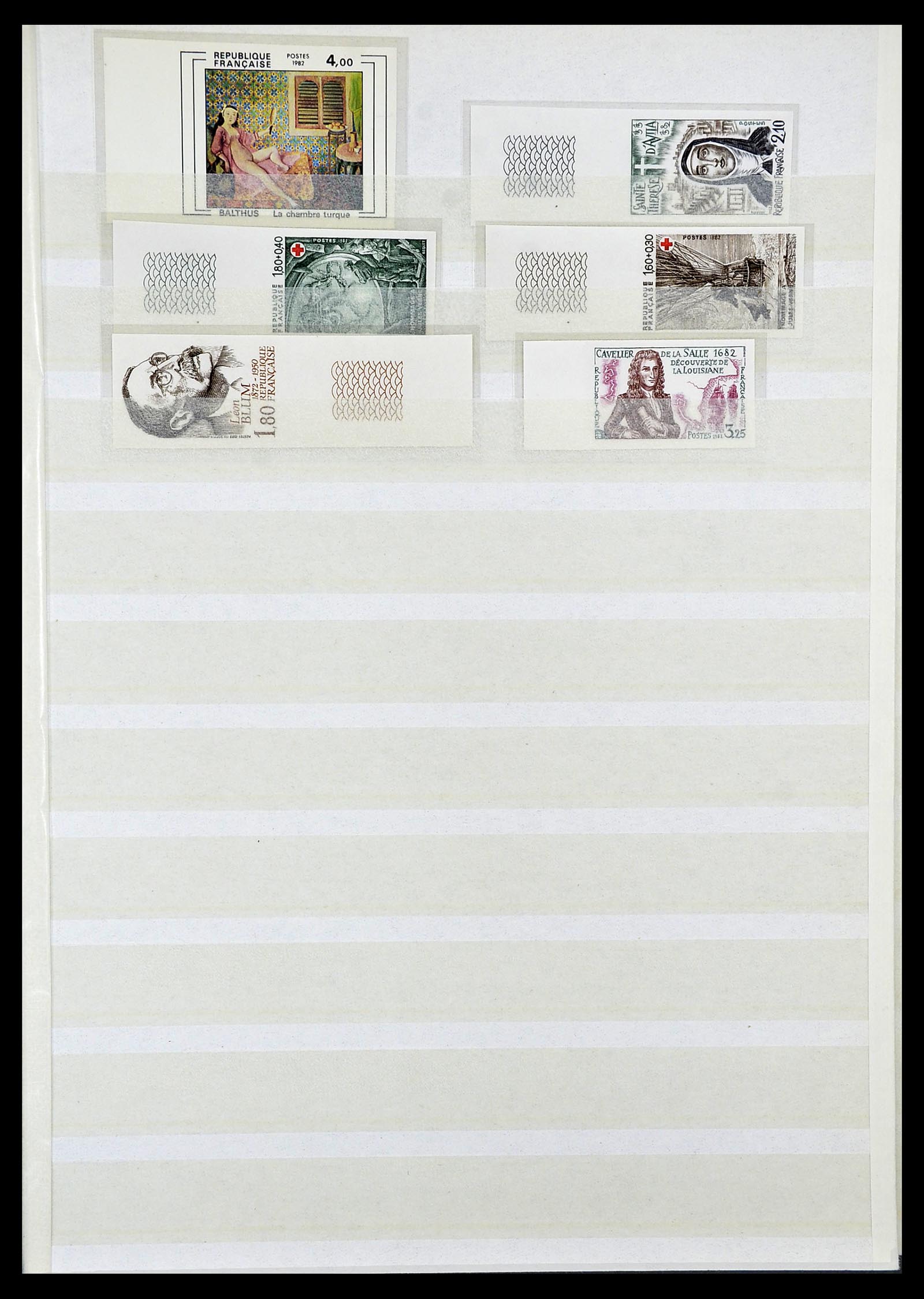 34740 019 - Stamp Collection 34740 France IMPERFORATED 1977-1996.