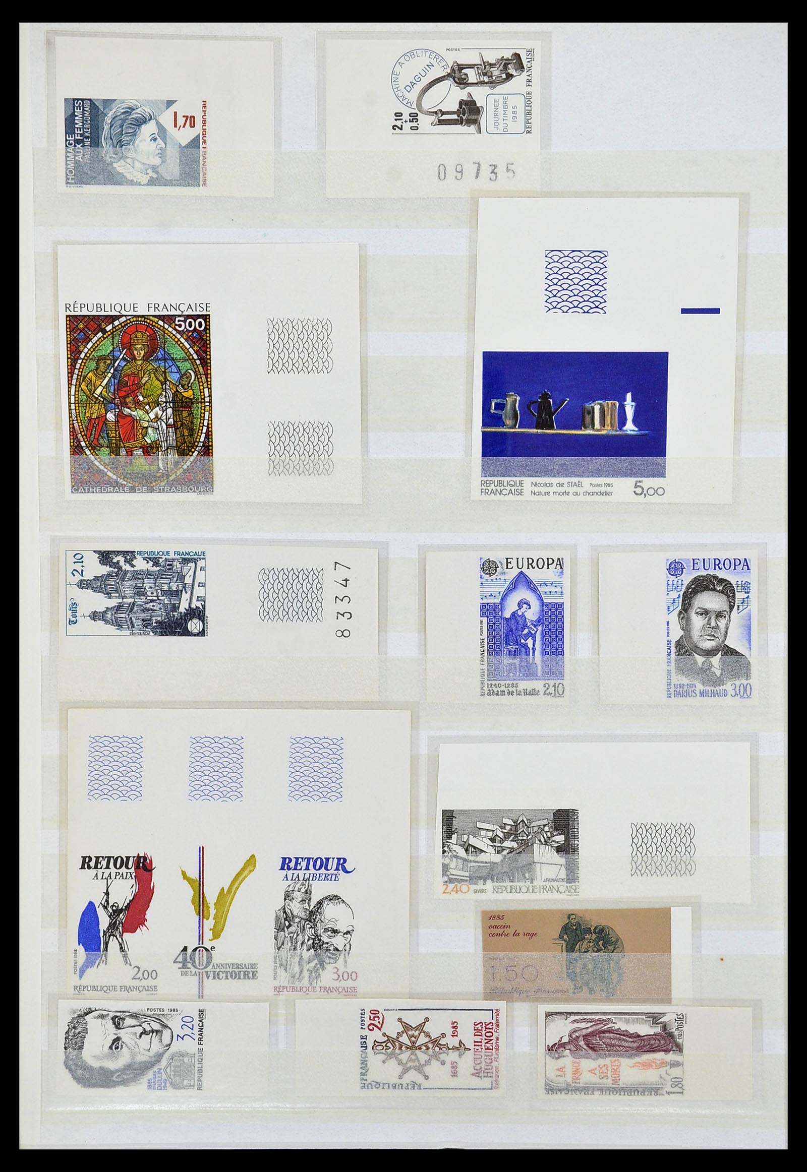 34740 028 - Postzegelverzameling 34740 Frankrijk ONGETAND 1977-1996.