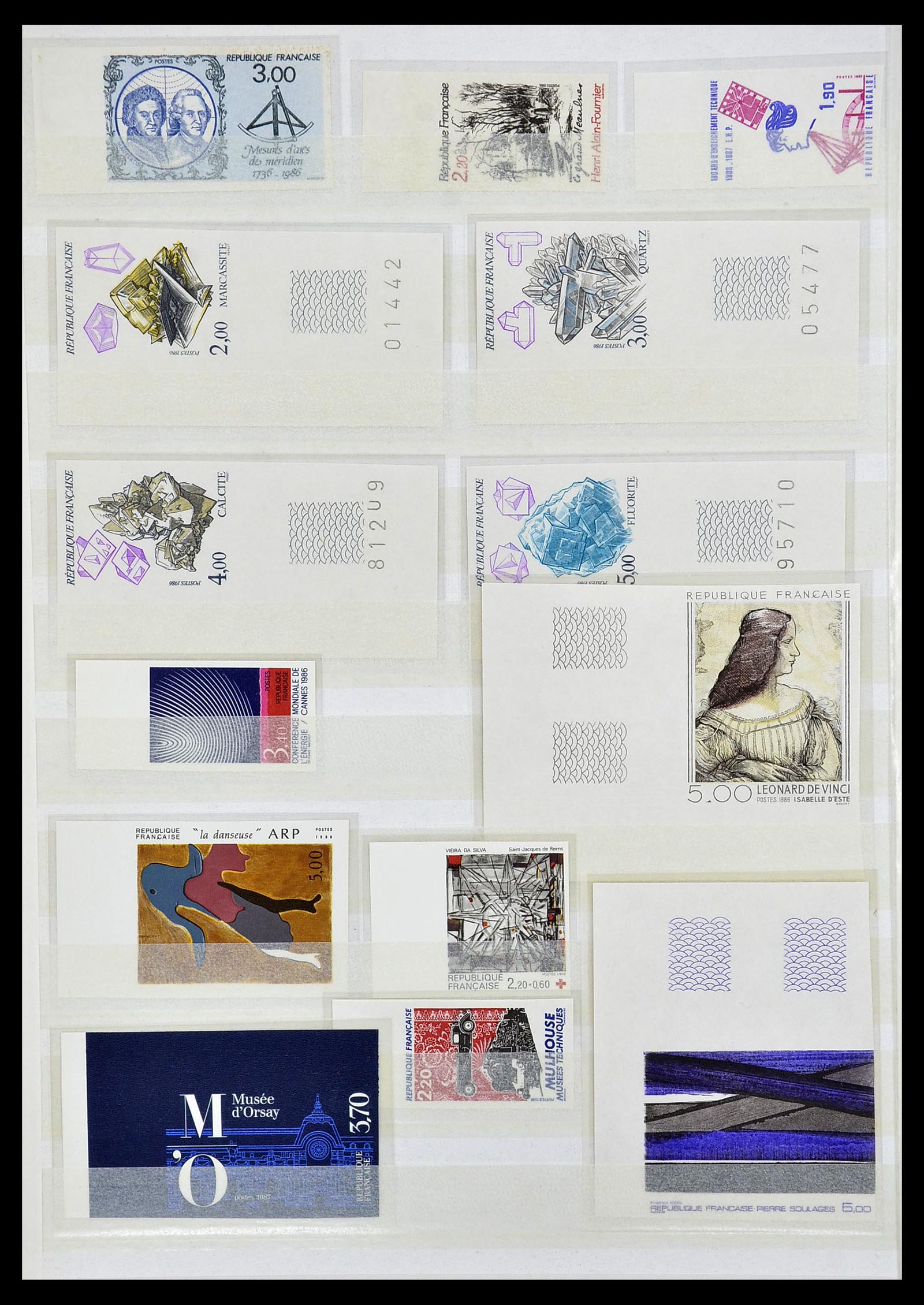34740 032 - Postzegelverzameling 34740 Frankrijk ONGETAND 1977-1996.