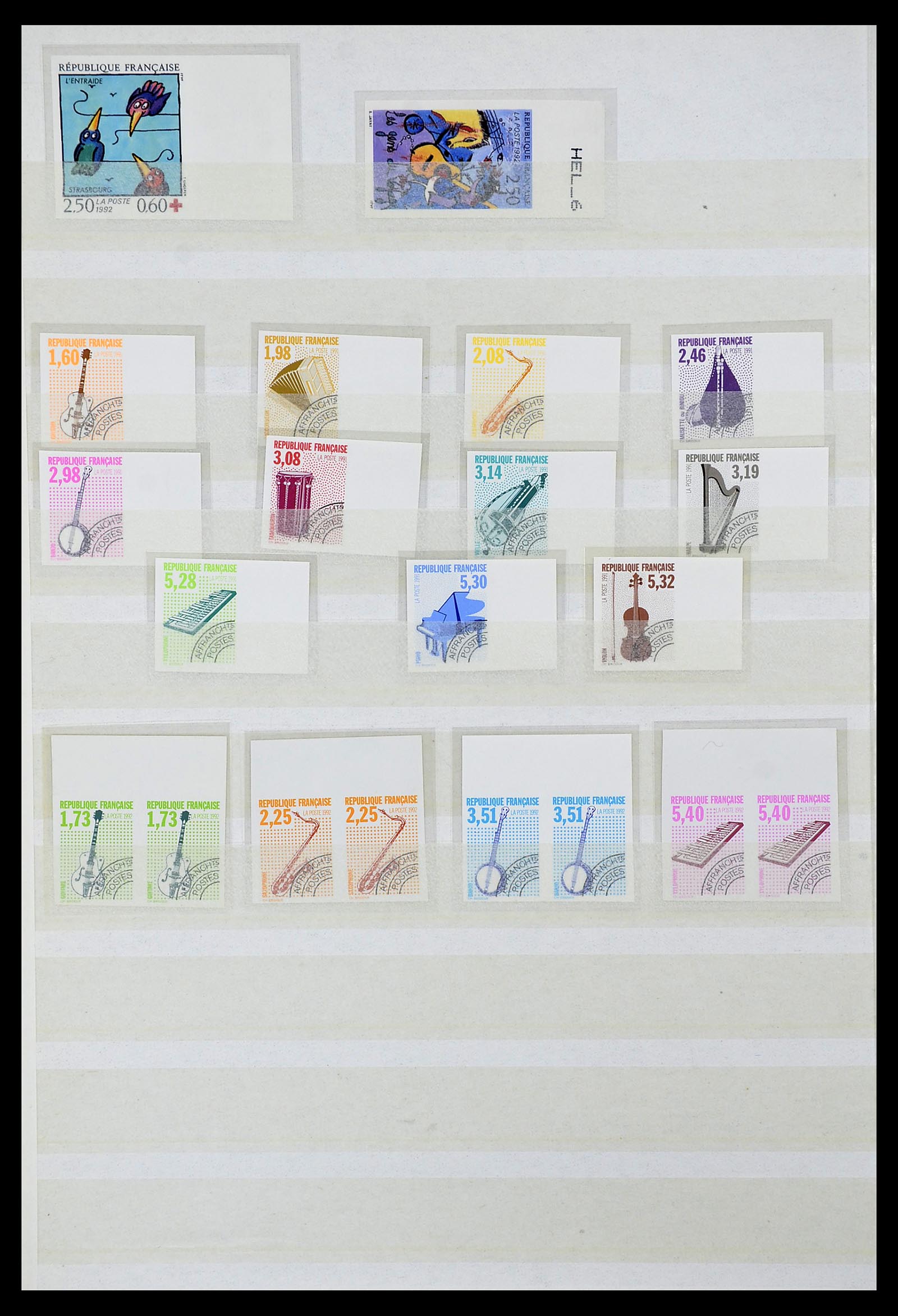 34740 050 - Postzegelverzameling 34740 Frankrijk ONGETAND 1977-1996.