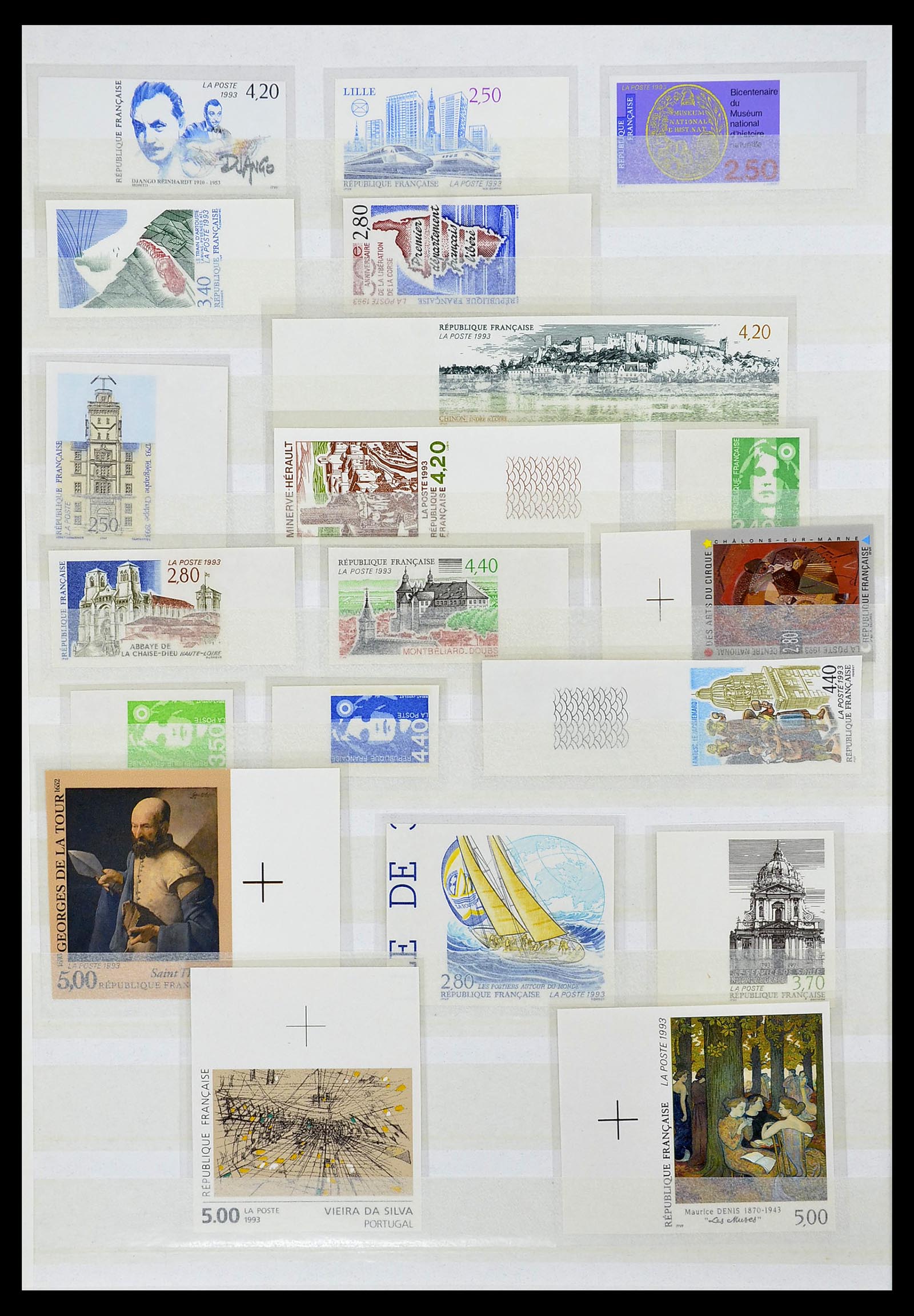 34740 052 - Postzegelverzameling 34740 Frankrijk ONGETAND 1977-1996.