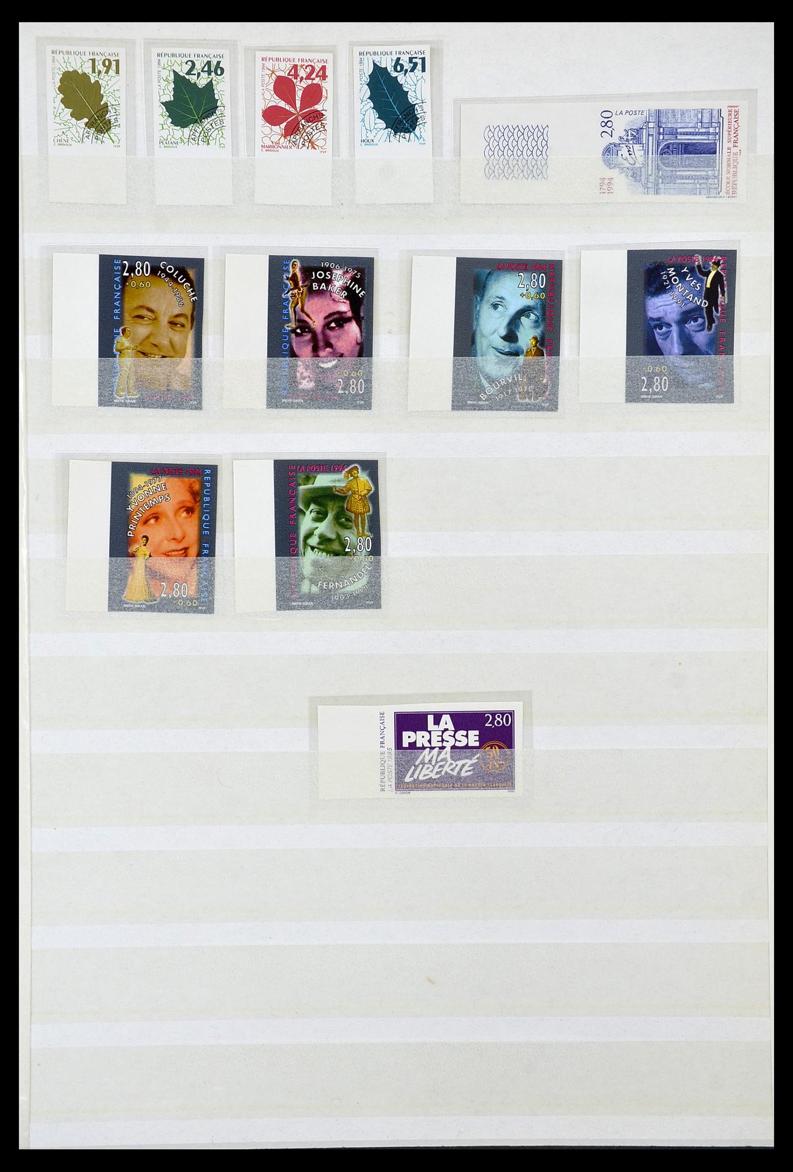 34740 056 - Postzegelverzameling 34740 Frankrijk ONGETAND 1977-1996.