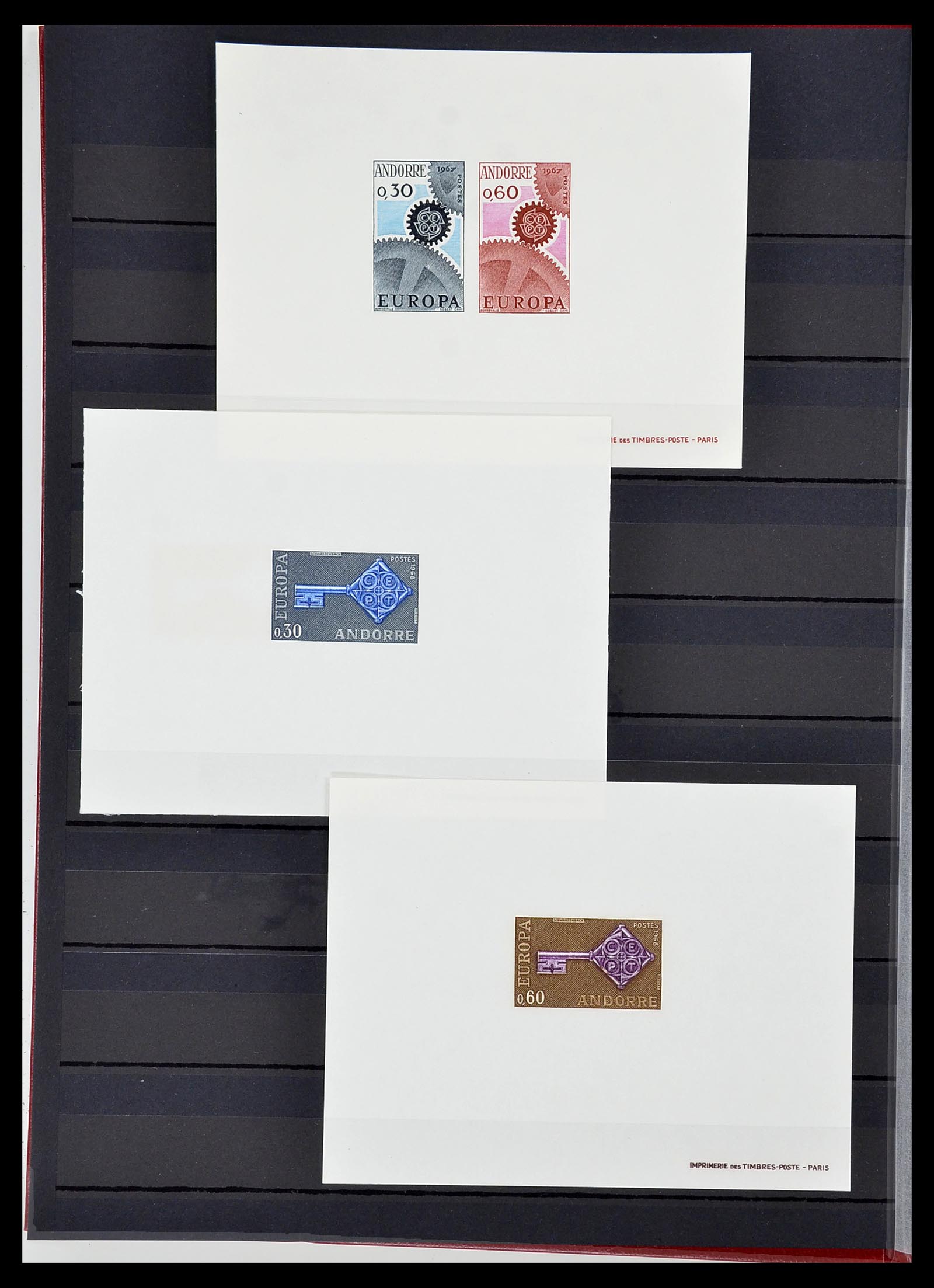 34745 002 - Postzegelverzameling 34745 Frans Andorra epreuves 1967-1995.
