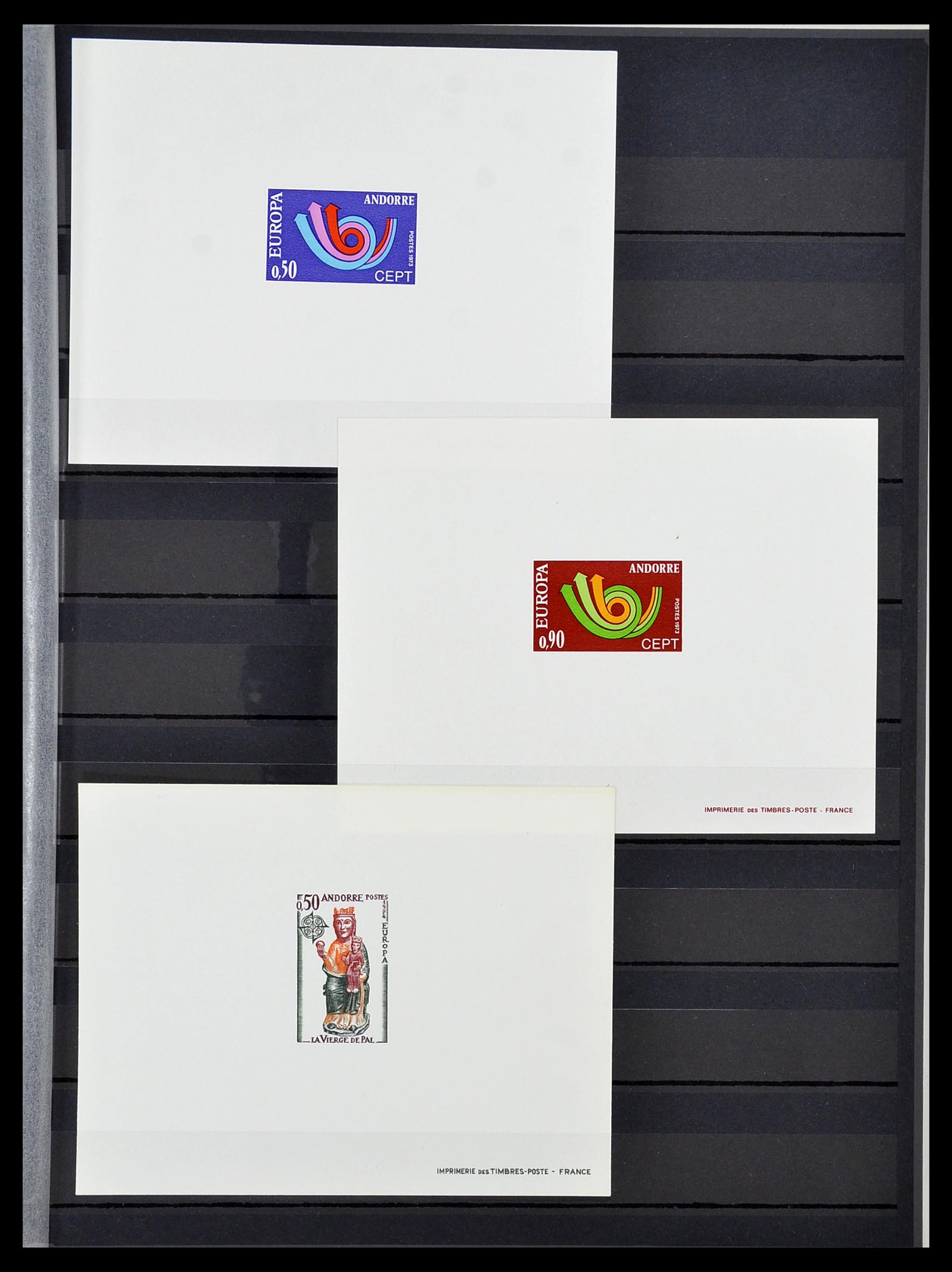 34745 007 - Postzegelverzameling 34745 Frans Andorra epreuves 1967-1995.