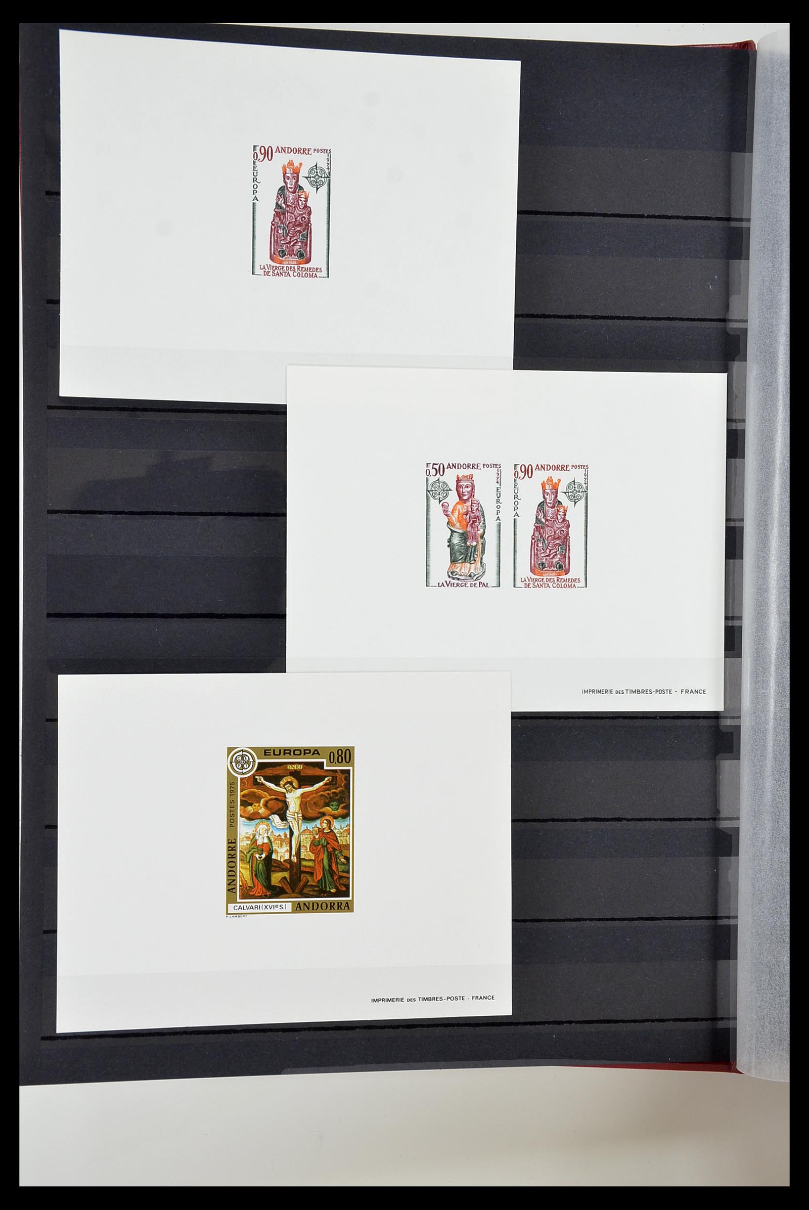 34745 008 - Postzegelverzameling 34745 Frans Andorra epreuves 1967-1995.