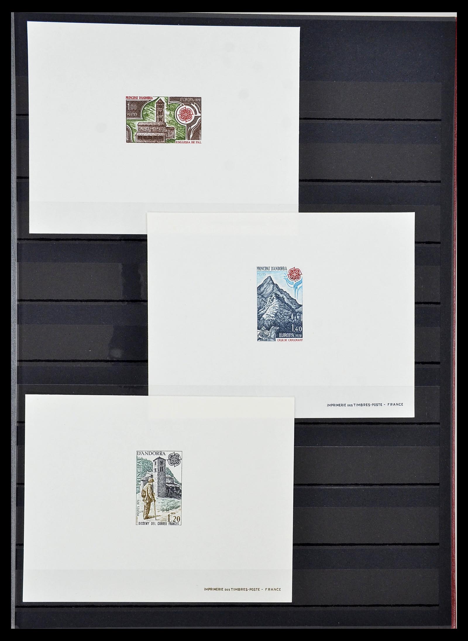 34745 010 - Postzegelverzameling 34745 Frans Andorra epreuves 1967-1995.
