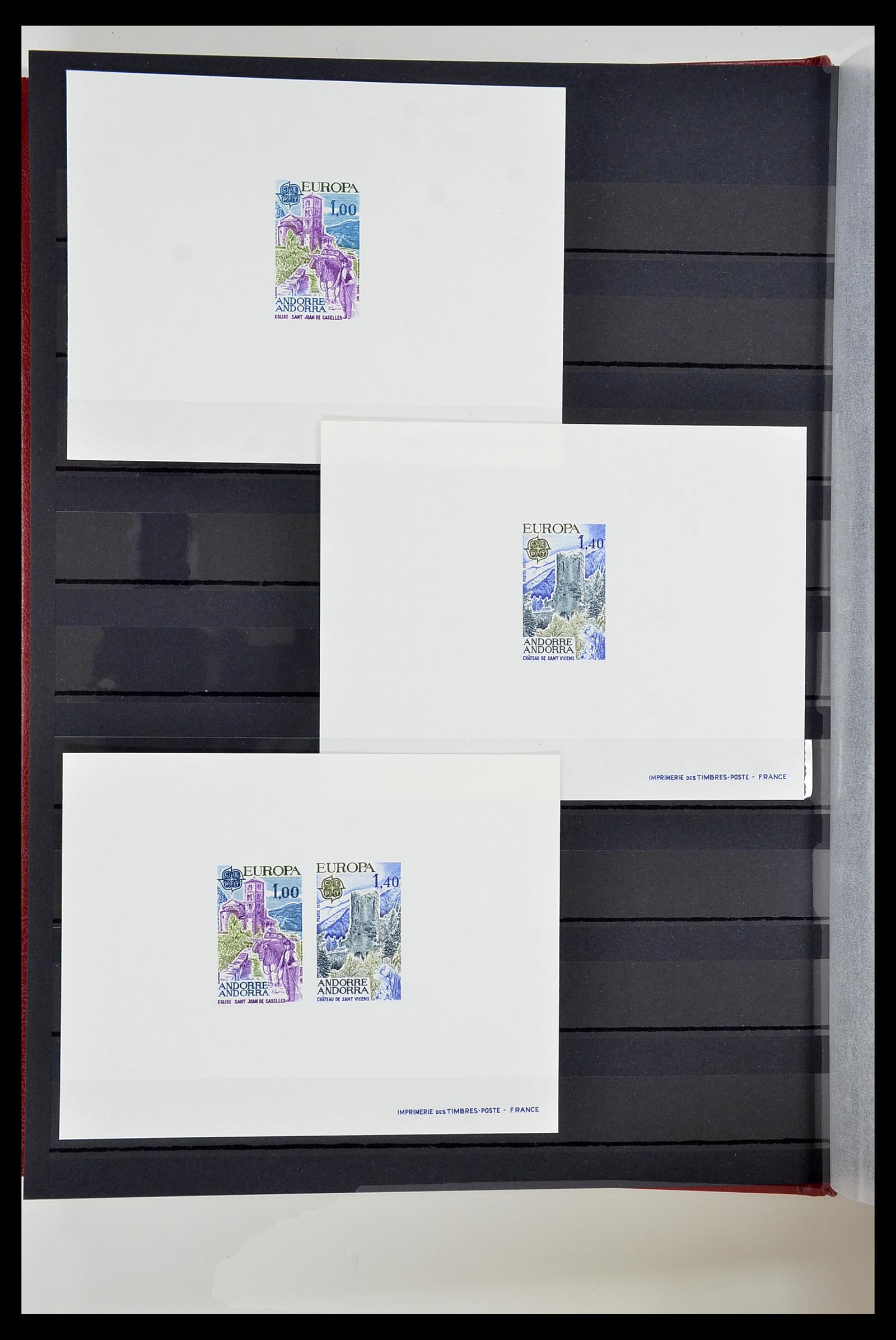 34745 011 - Postzegelverzameling 34745 Frans Andorra epreuves 1967-1995.