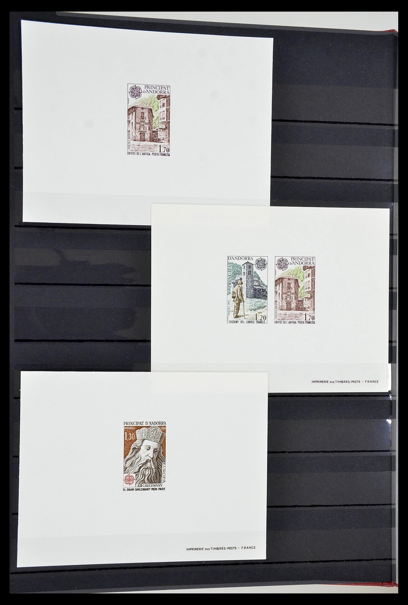 34745 012 - Postzegelverzameling 34745 Frans Andorra epreuves 1967-1995.