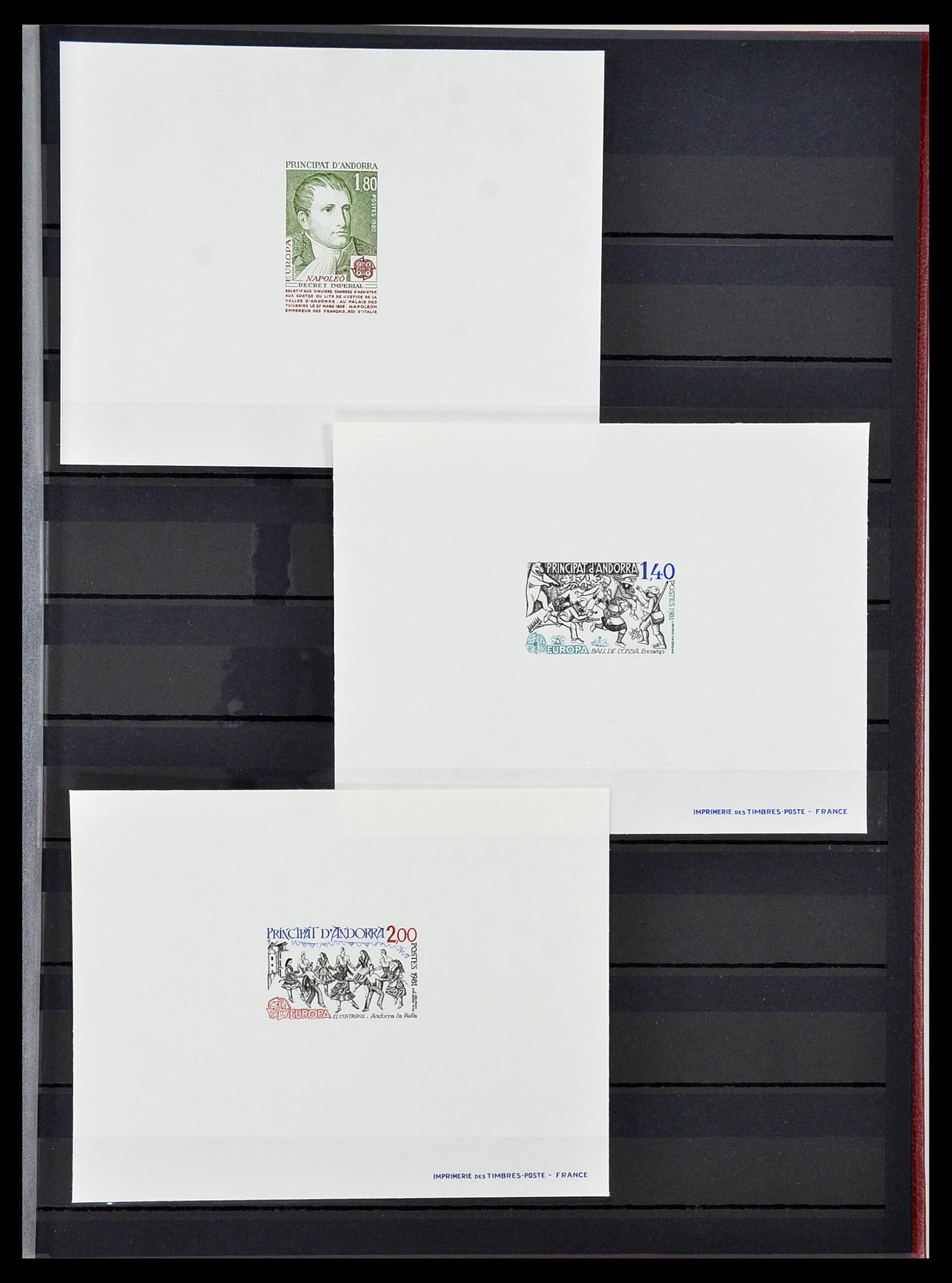34745 013 - Postzegelverzameling 34745 Frans Andorra epreuves 1967-1995.