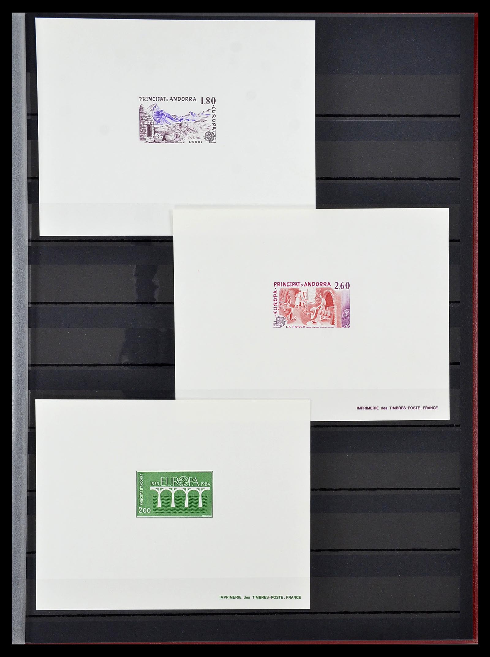 34745 015 - Postzegelverzameling 34745 Frans Andorra epreuves 1967-1995.