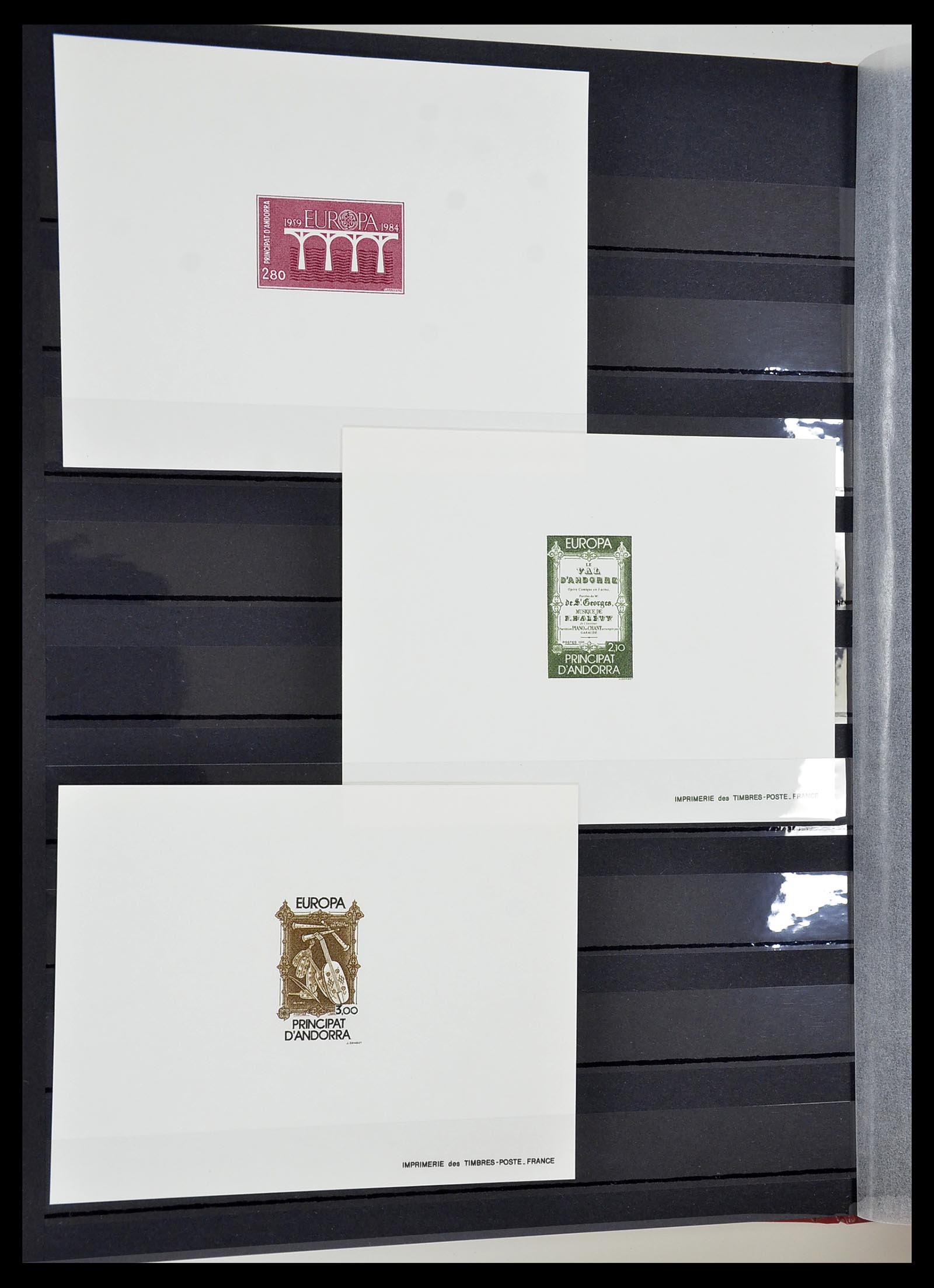 34745 016 - Postzegelverzameling 34745 Frans Andorra epreuves 1967-1995.
