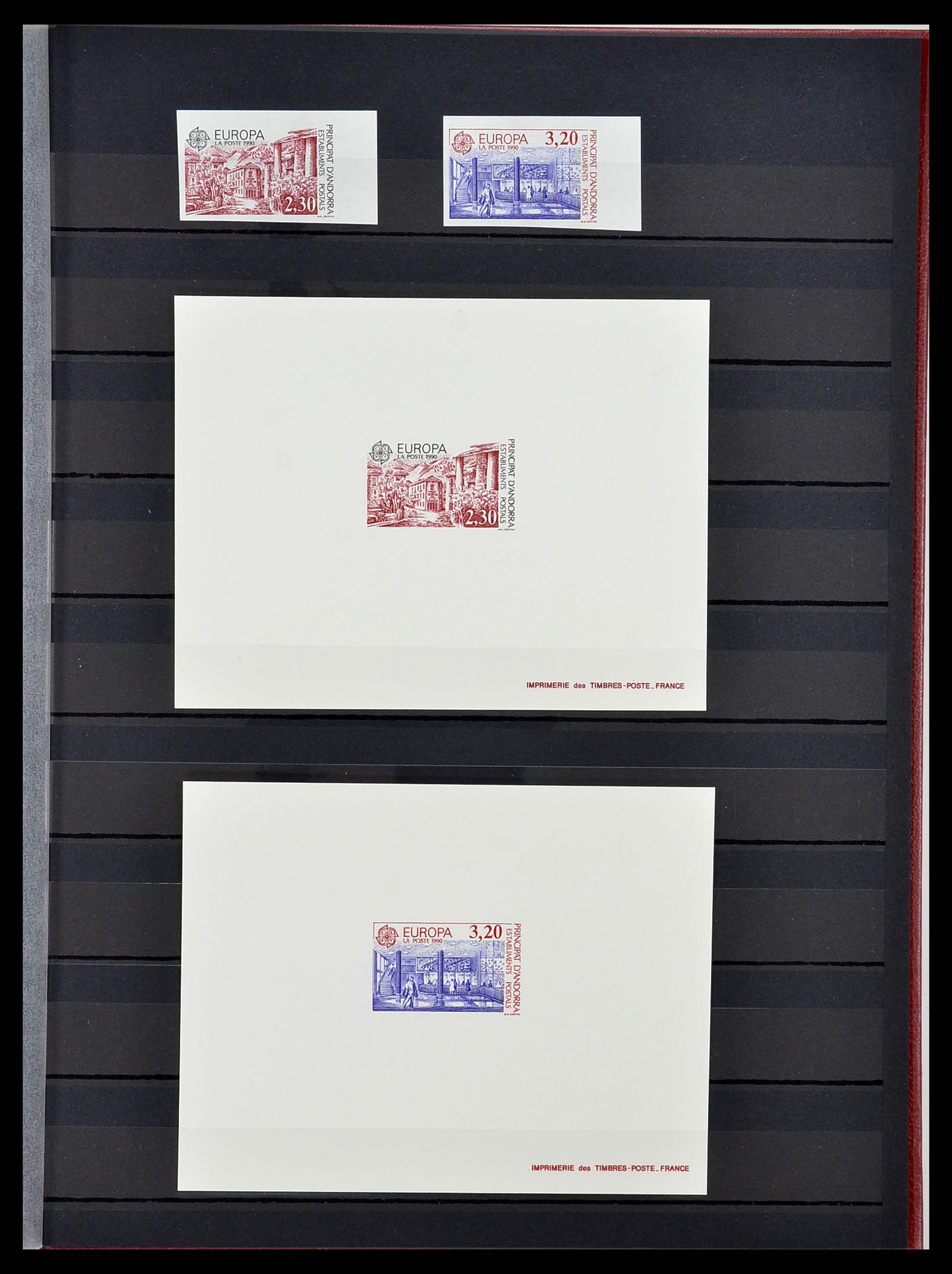34745 017 - Postzegelverzameling 34745 Frans Andorra epreuves 1967-1995.