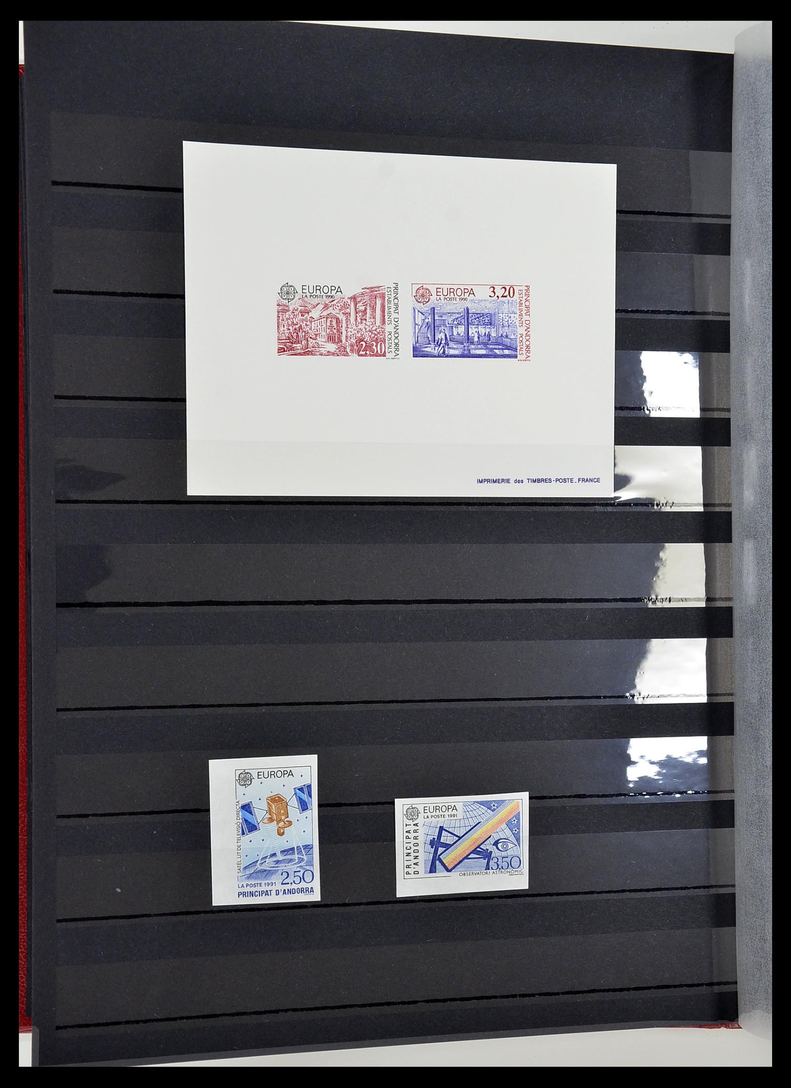 34745 018 - Postzegelverzameling 34745 Frans Andorra epreuves 1967-1995.