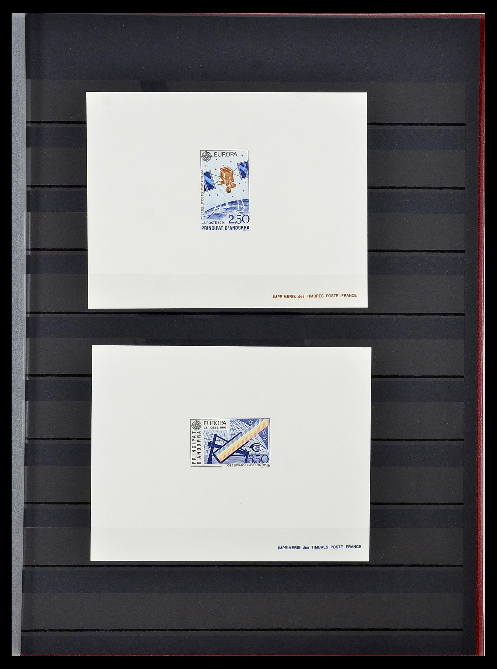 34745 019 - Postzegelverzameling 34745 Frans Andorra epreuves 1967-1995.