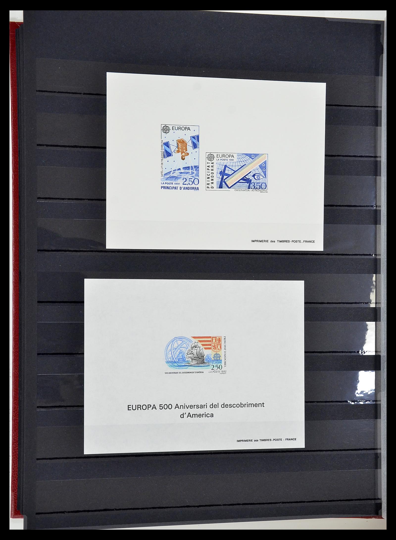 34745 020 - Stamp Collection 34745 French Andorra epreuves 1967-1995.