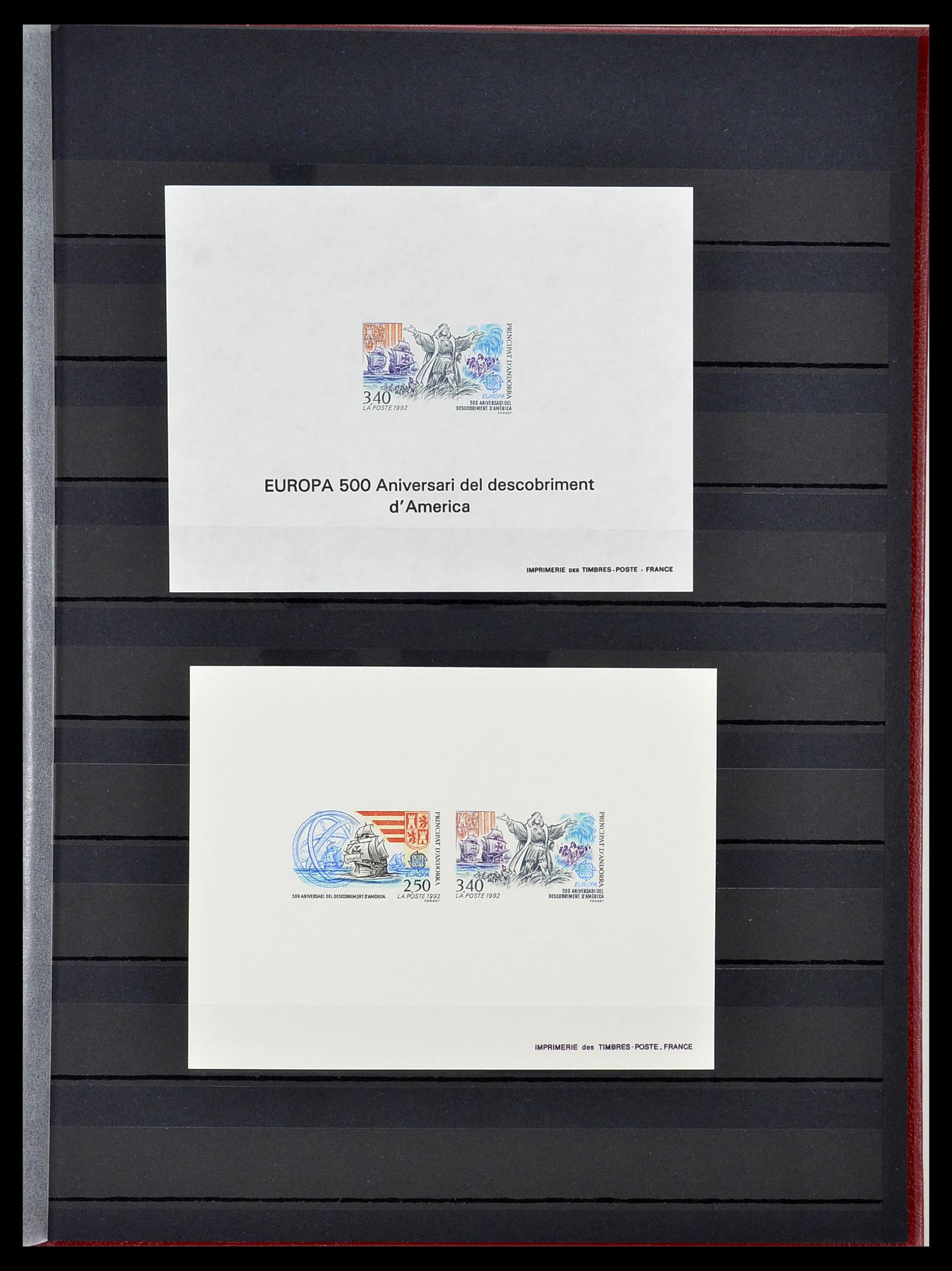 34745 021 - Stamp Collection 34745 French Andorra epreuves 1967-1995.