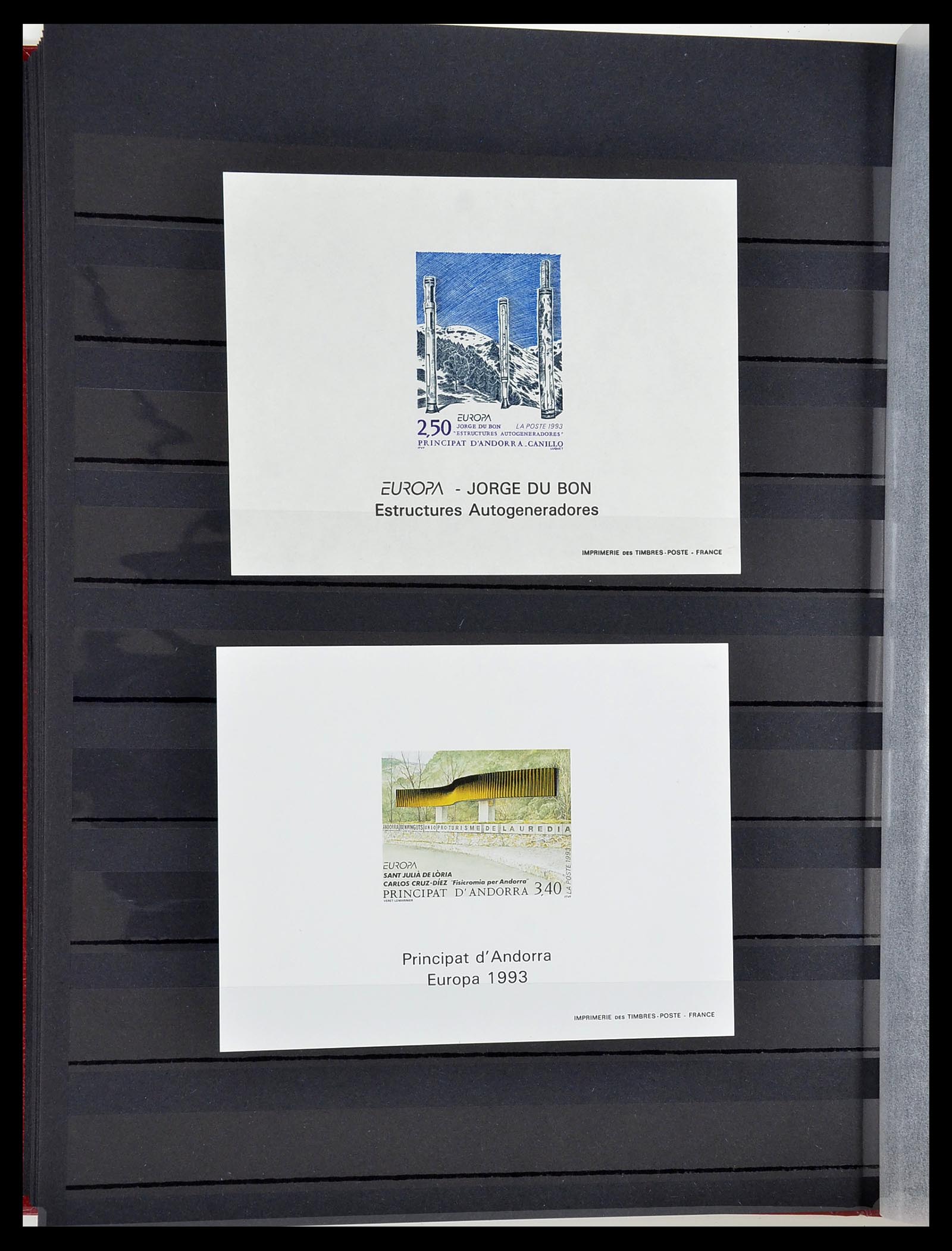 34745 023 - Postzegelverzameling 34745 Frans Andorra epreuves 1967-1995.