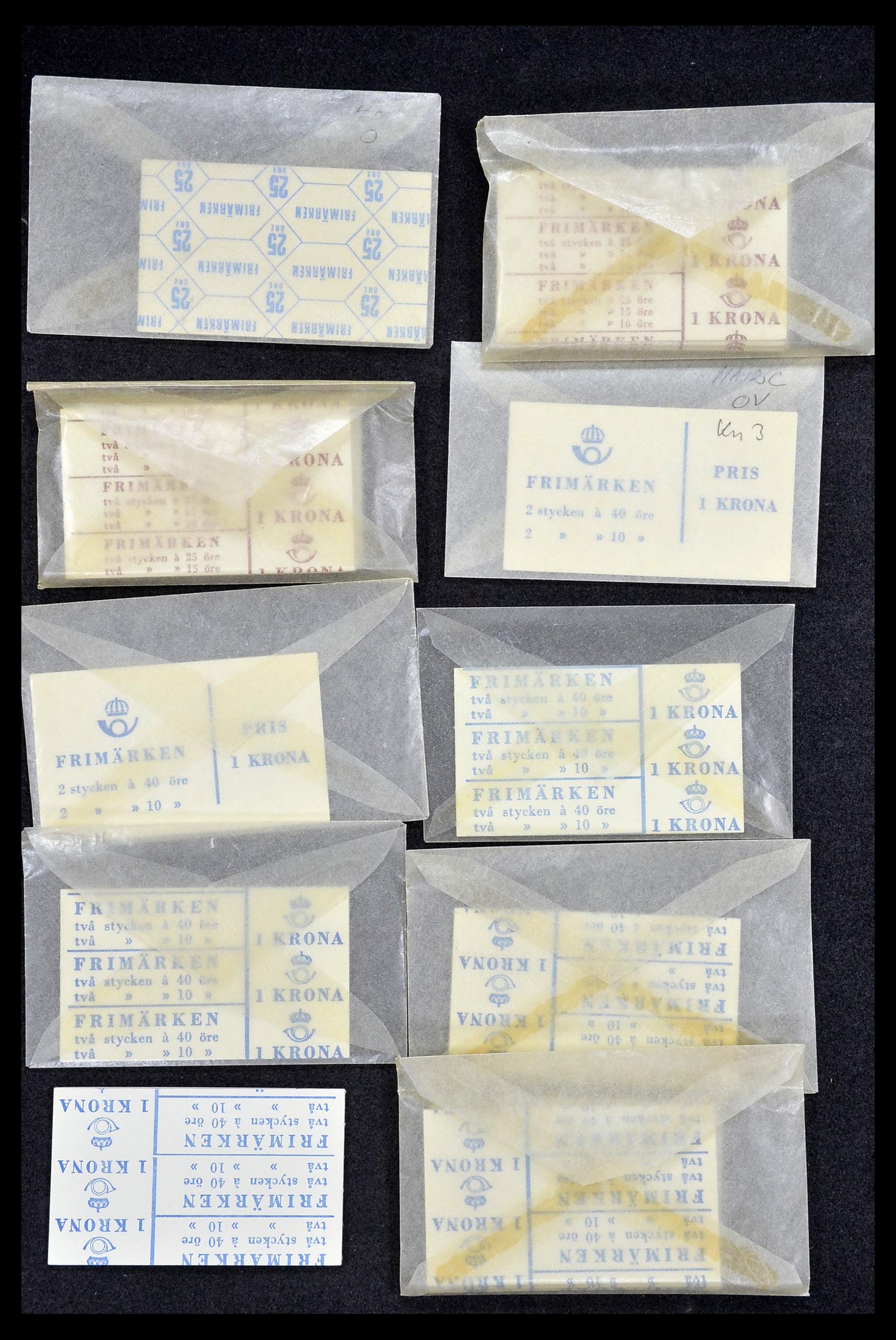 34751 009 - Postzegelverzameling 34751 Zweden automaatboekjes 1955-1975.