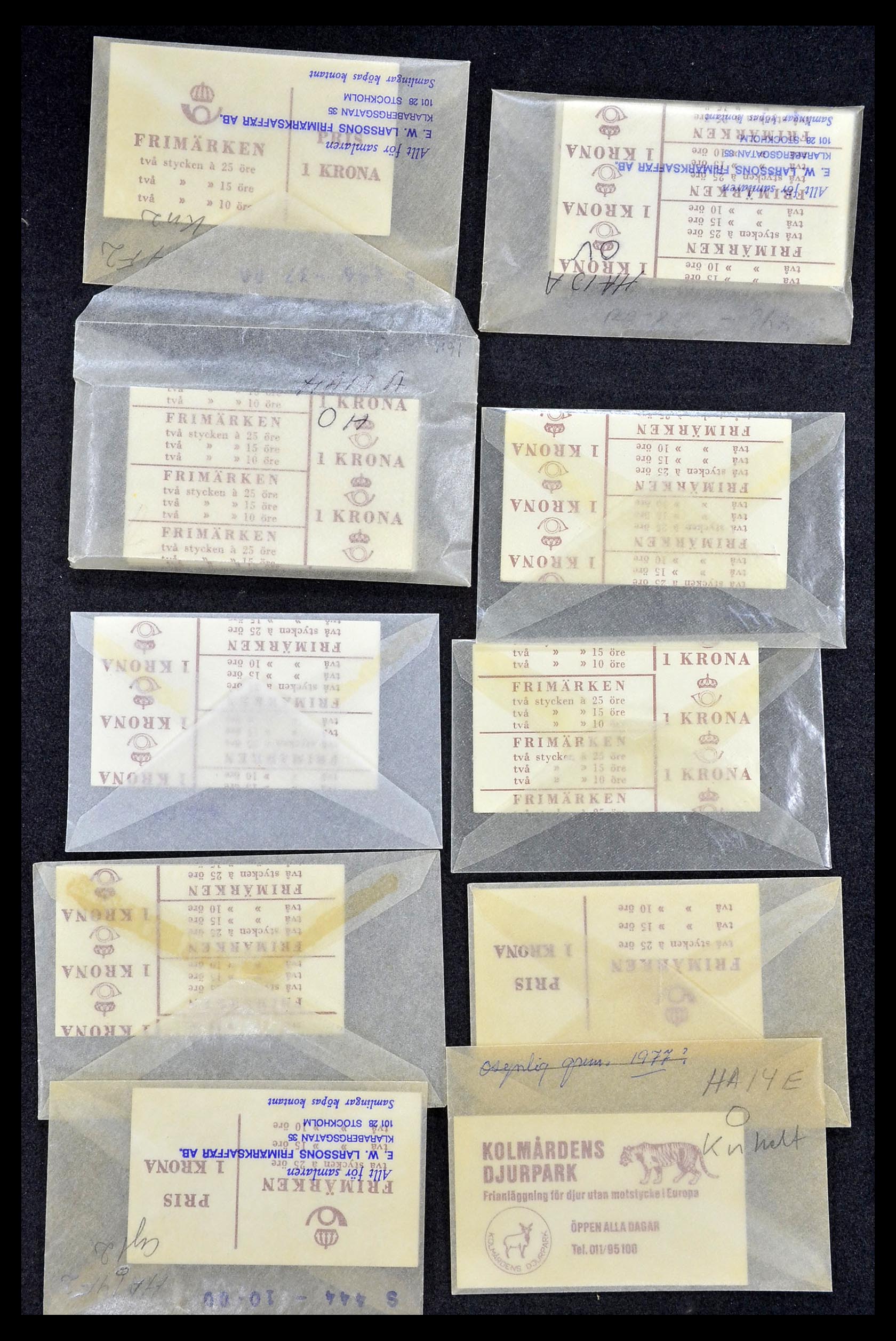 34751 020 - Postzegelverzameling 34751 Zweden automaatboekjes 1955-1975.