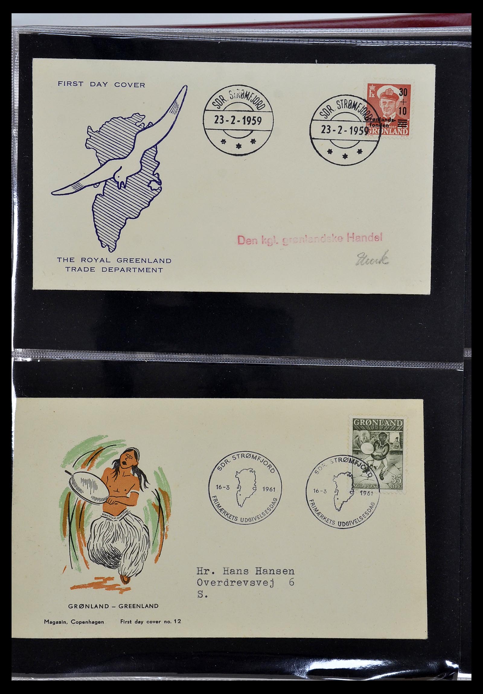 34754 001 - Stamp Collection 34754 Greenland FDC's 1959-2018!