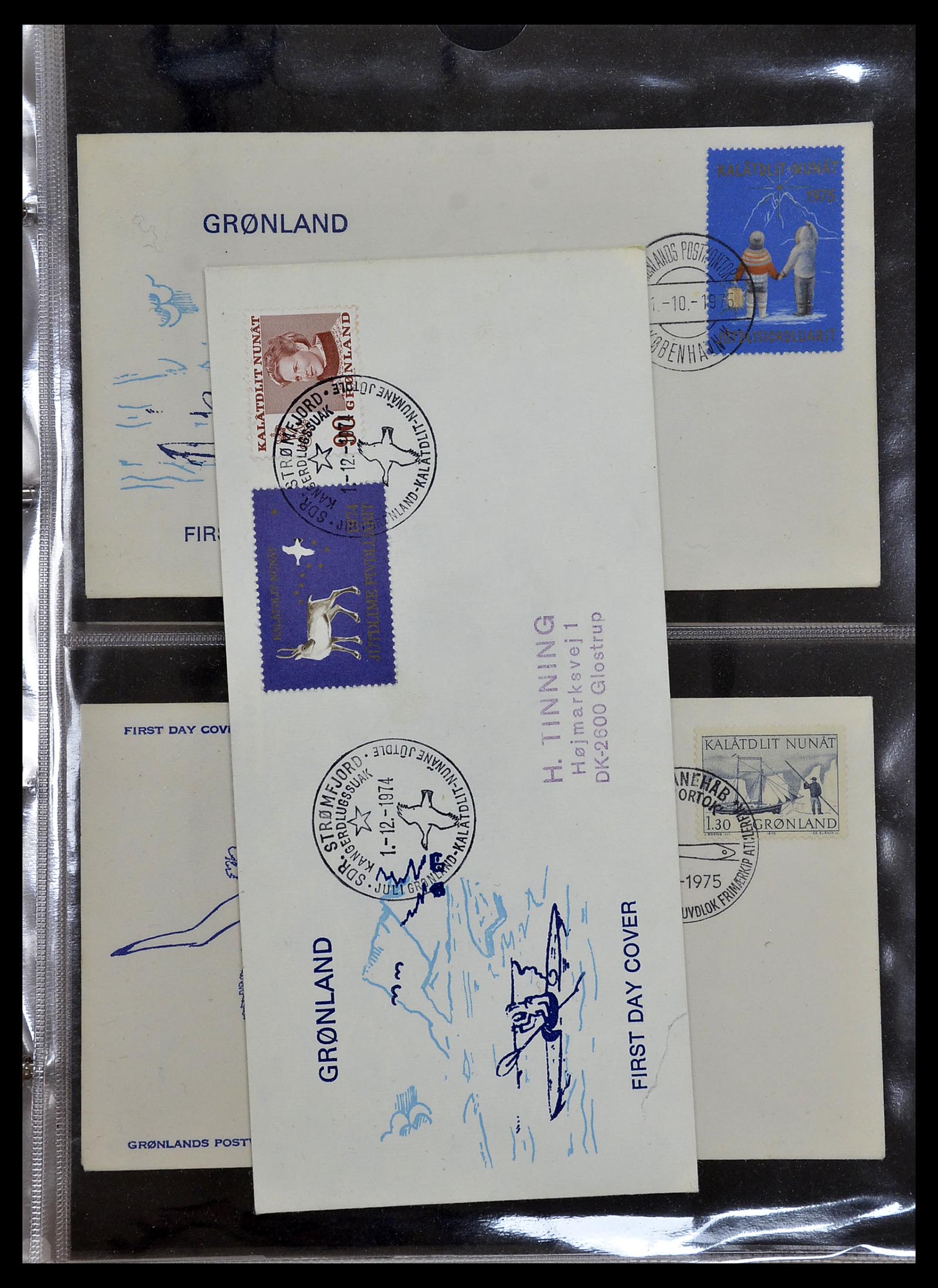 34754 007 - Postzegelverzameling 34754 Groenland FDC's 1959-2018!