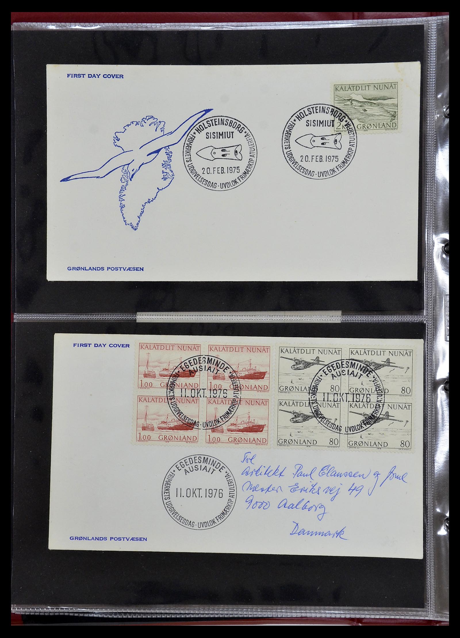 34754 009 - Postzegelverzameling 34754 Groenland FDC's 1959-2018!