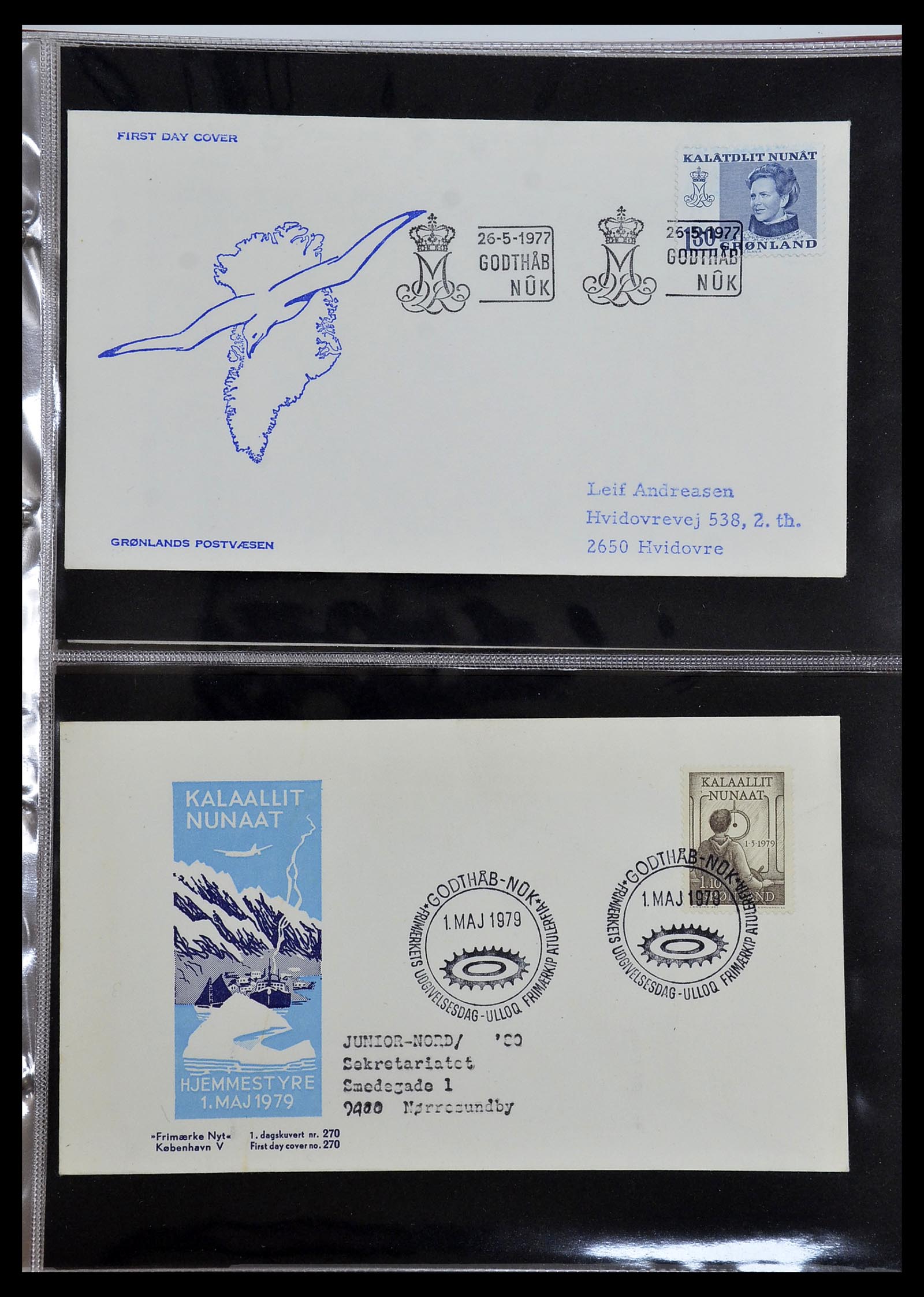 34754 010 - Postzegelverzameling 34754 Groenland FDC's 1959-2018!