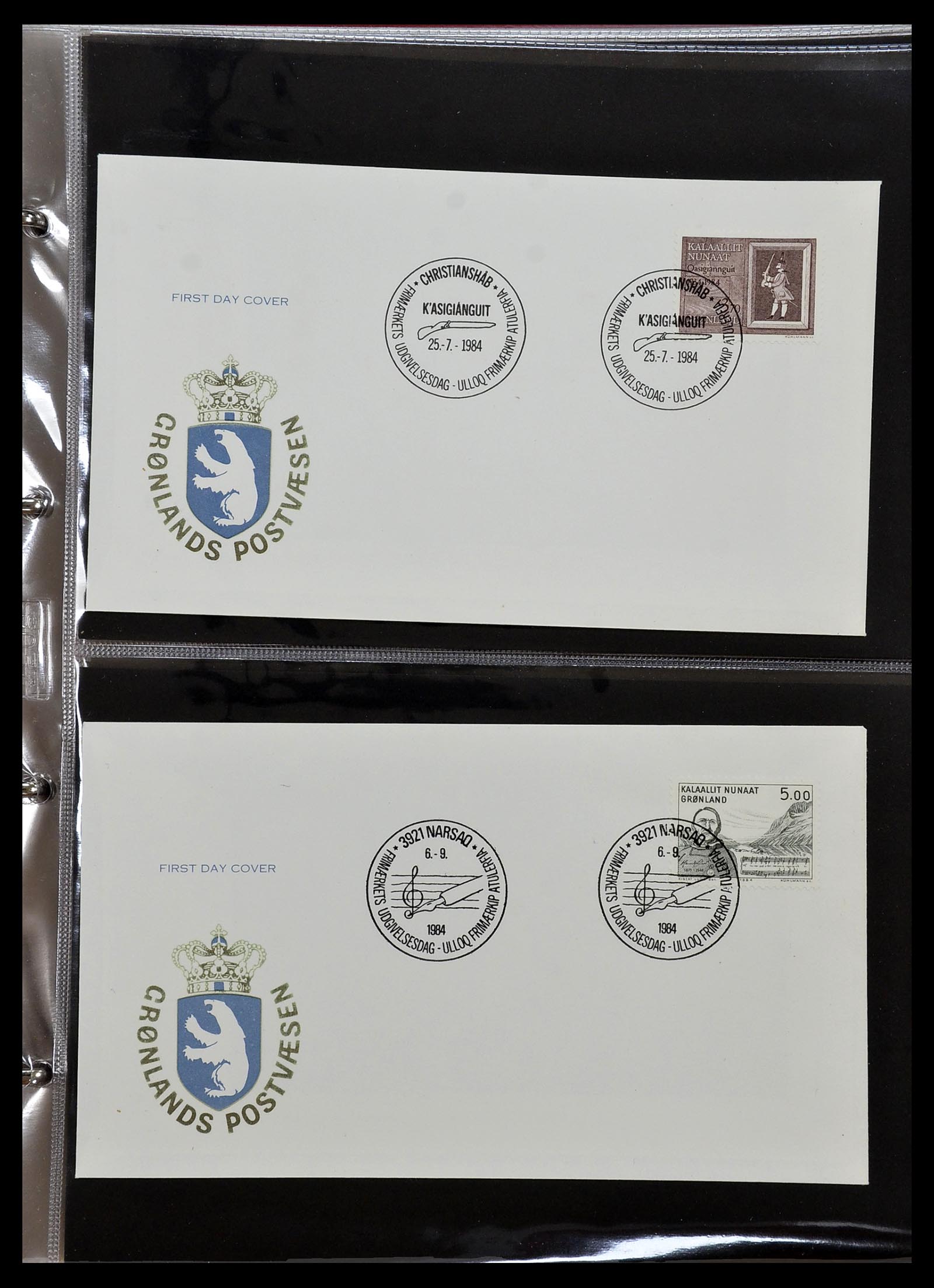 34754 016 - Postzegelverzameling 34754 Groenland FDC's 1959-2018!