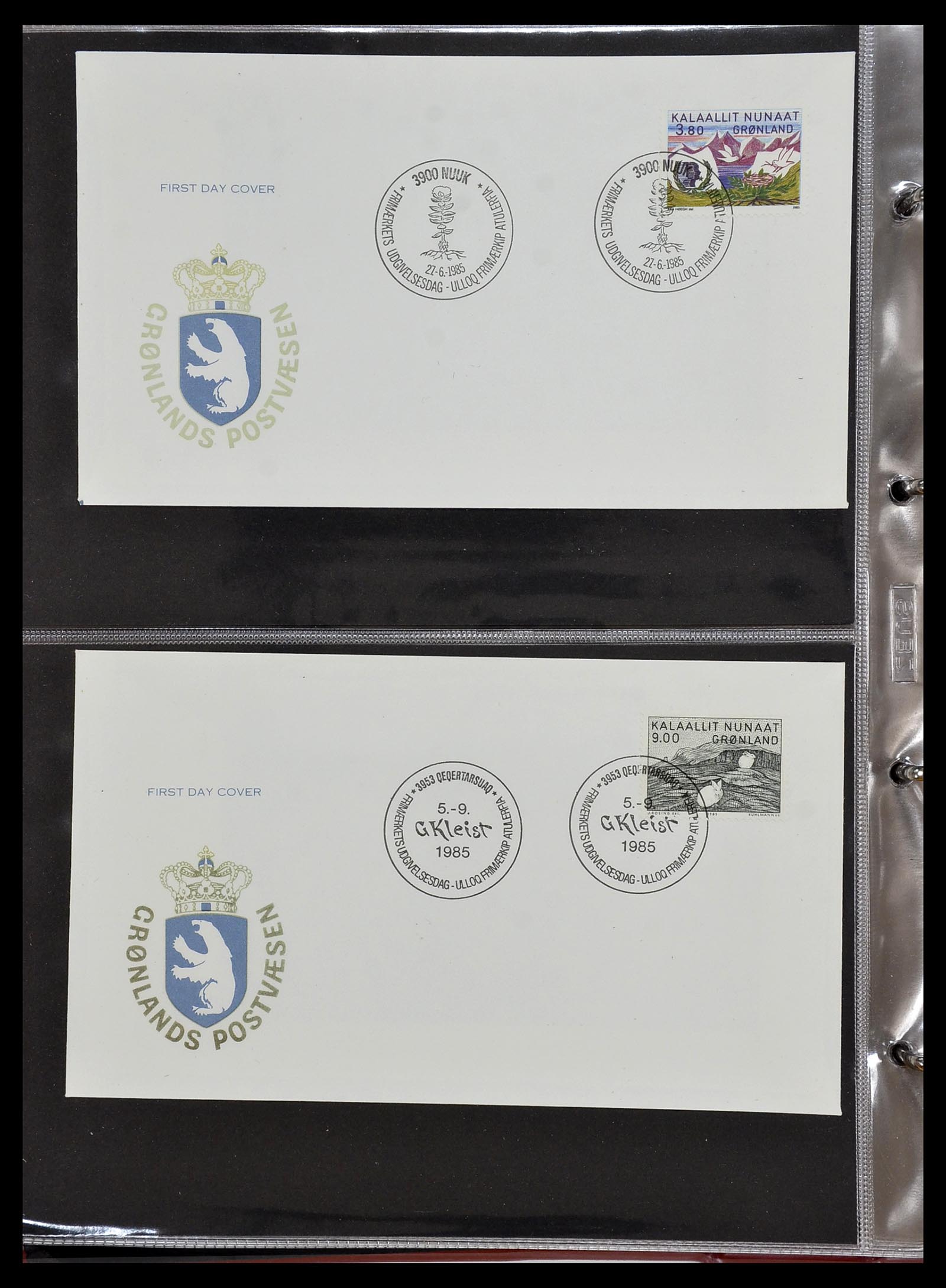 34754 019 - Postzegelverzameling 34754 Groenland FDC's 1959-2018!