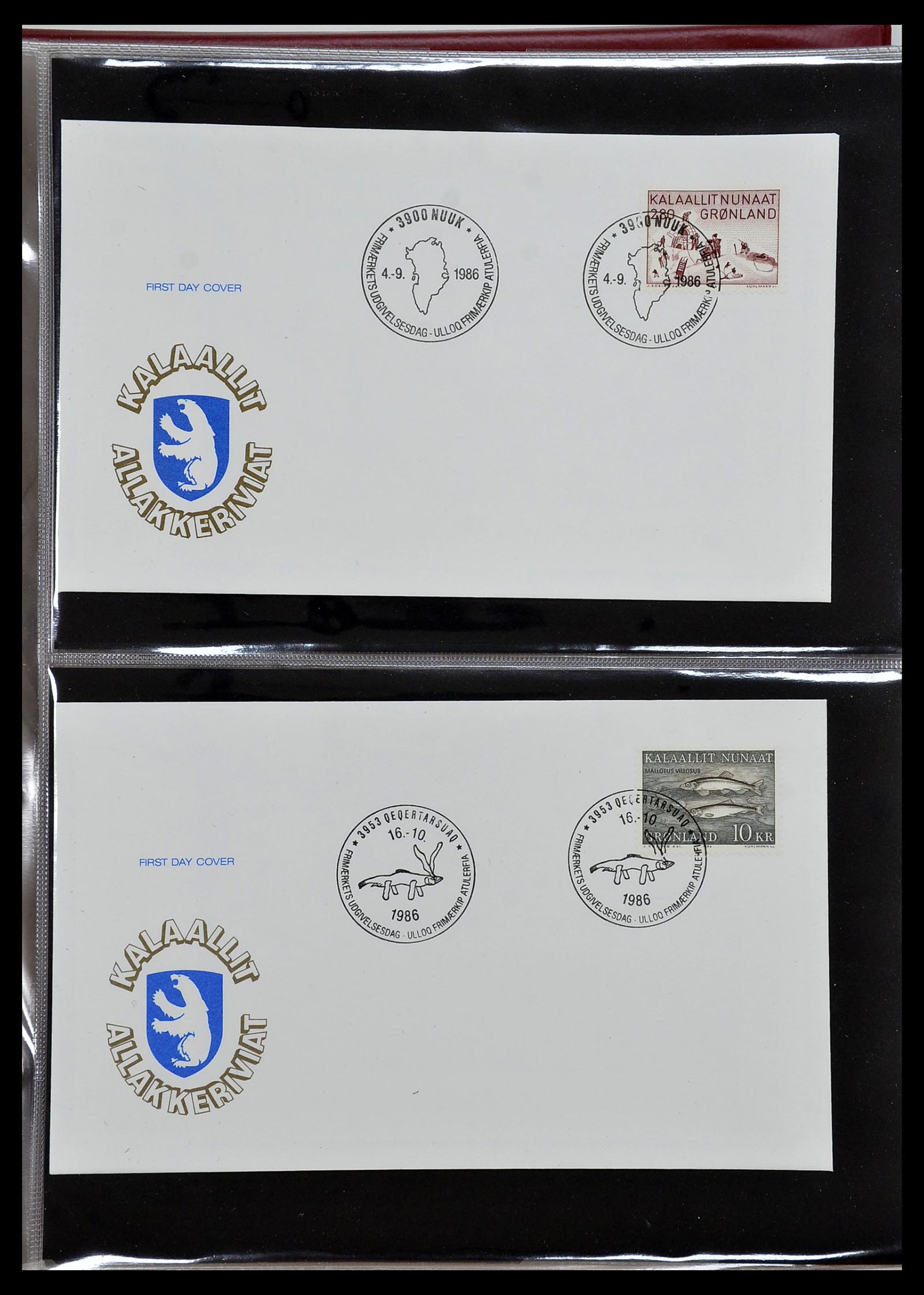 34754 022 - Postzegelverzameling 34754 Groenland FDC's 1959-2018!