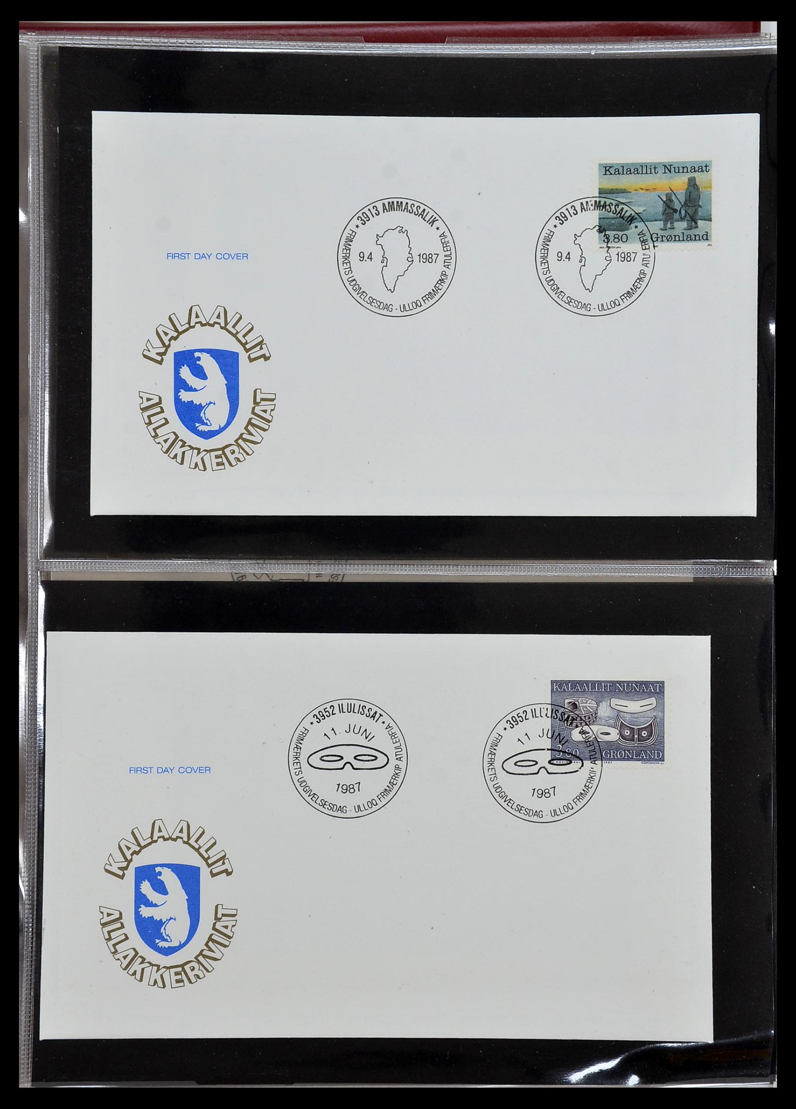 34754 024 - Postzegelverzameling 34754 Groenland FDC's 1959-2018!