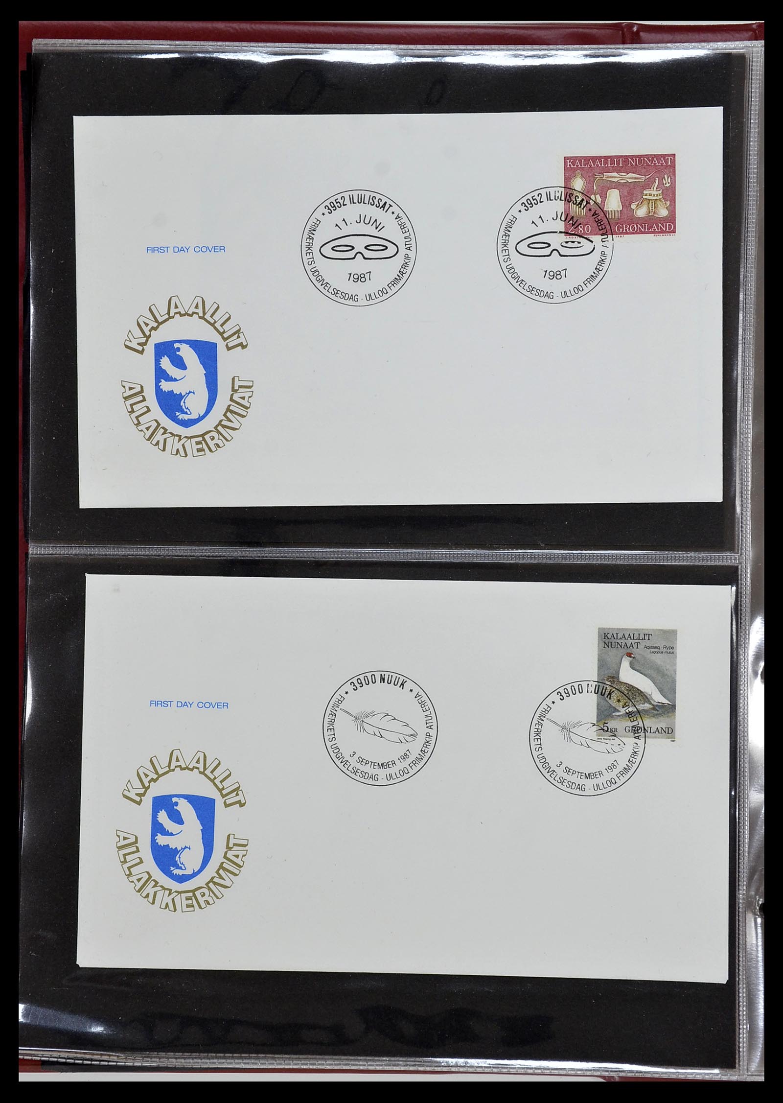 34754 025 - Postzegelverzameling 34754 Groenland FDC's 1959-2018!