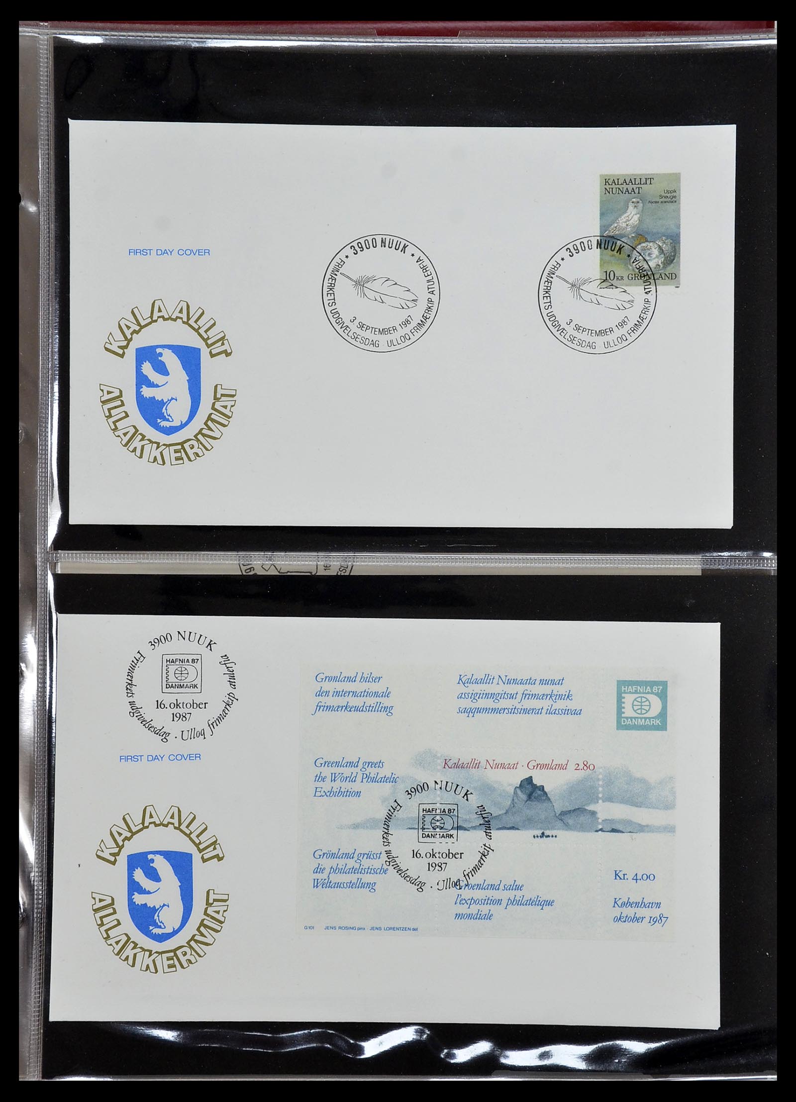 34754 026 - Postzegelverzameling 34754 Groenland FDC's 1959-2018!