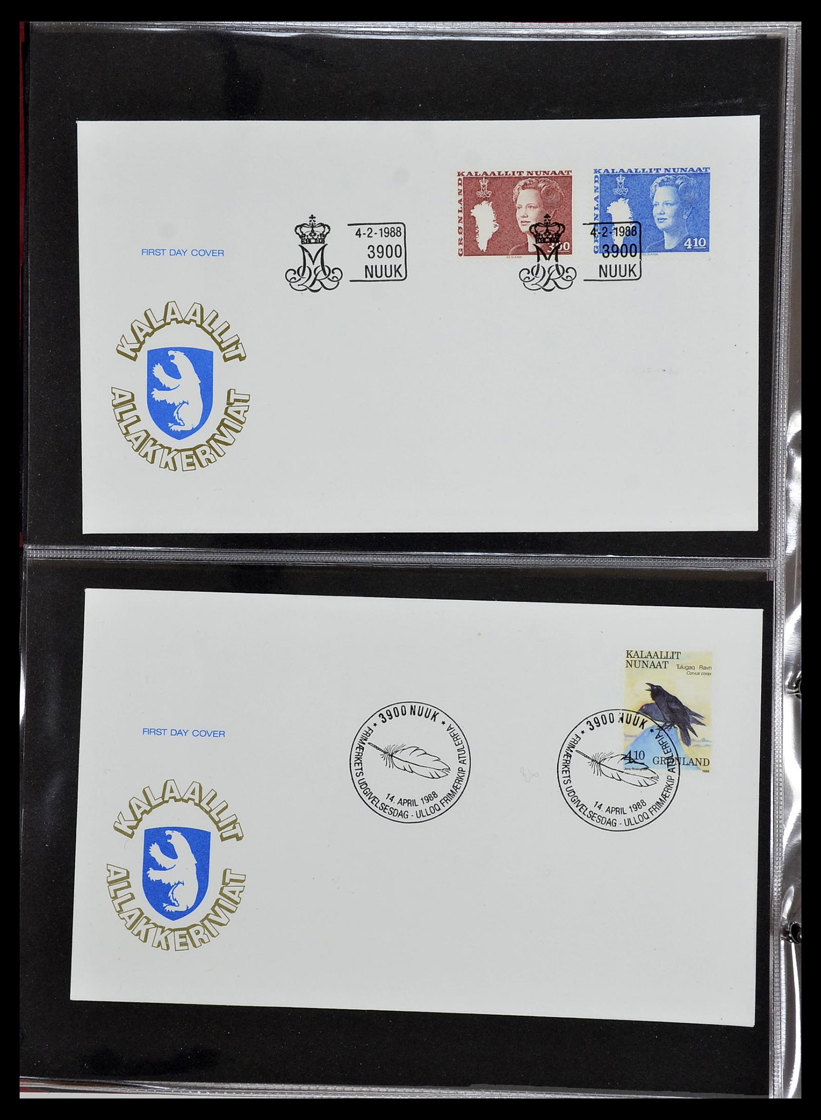 34754 027 - Postzegelverzameling 34754 Groenland FDC's 1959-2018!