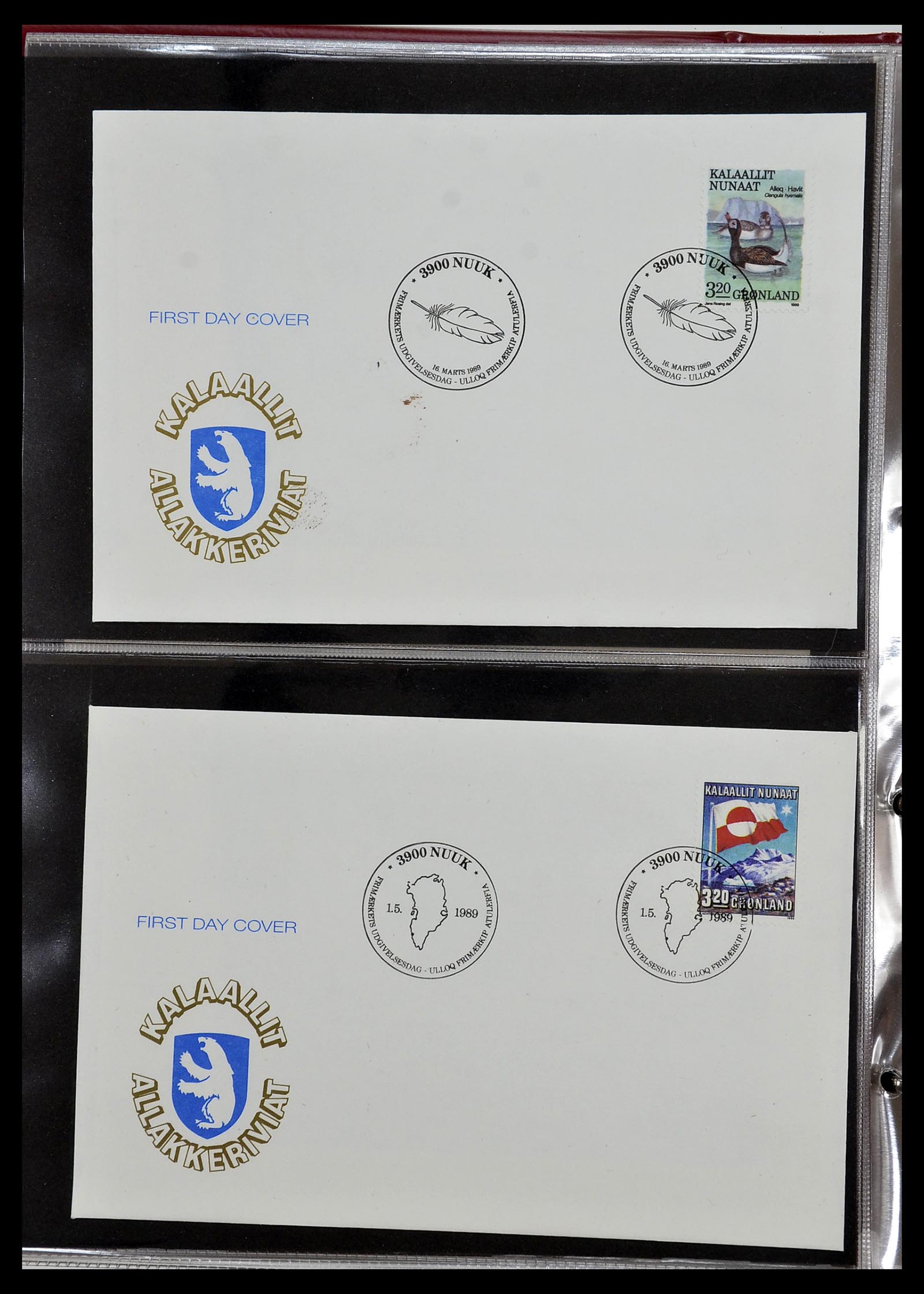 34754 035 - Postzegelverzameling 34754 Groenland FDC's 1959-2018!