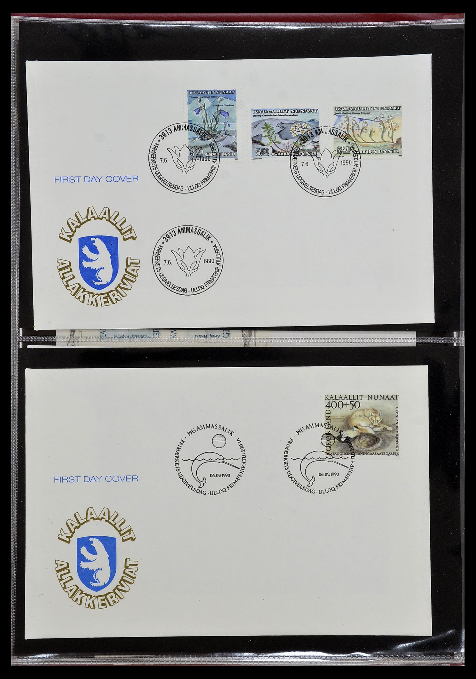 34754 038 - Postzegelverzameling 34754 Groenland FDC's 1959-2018!