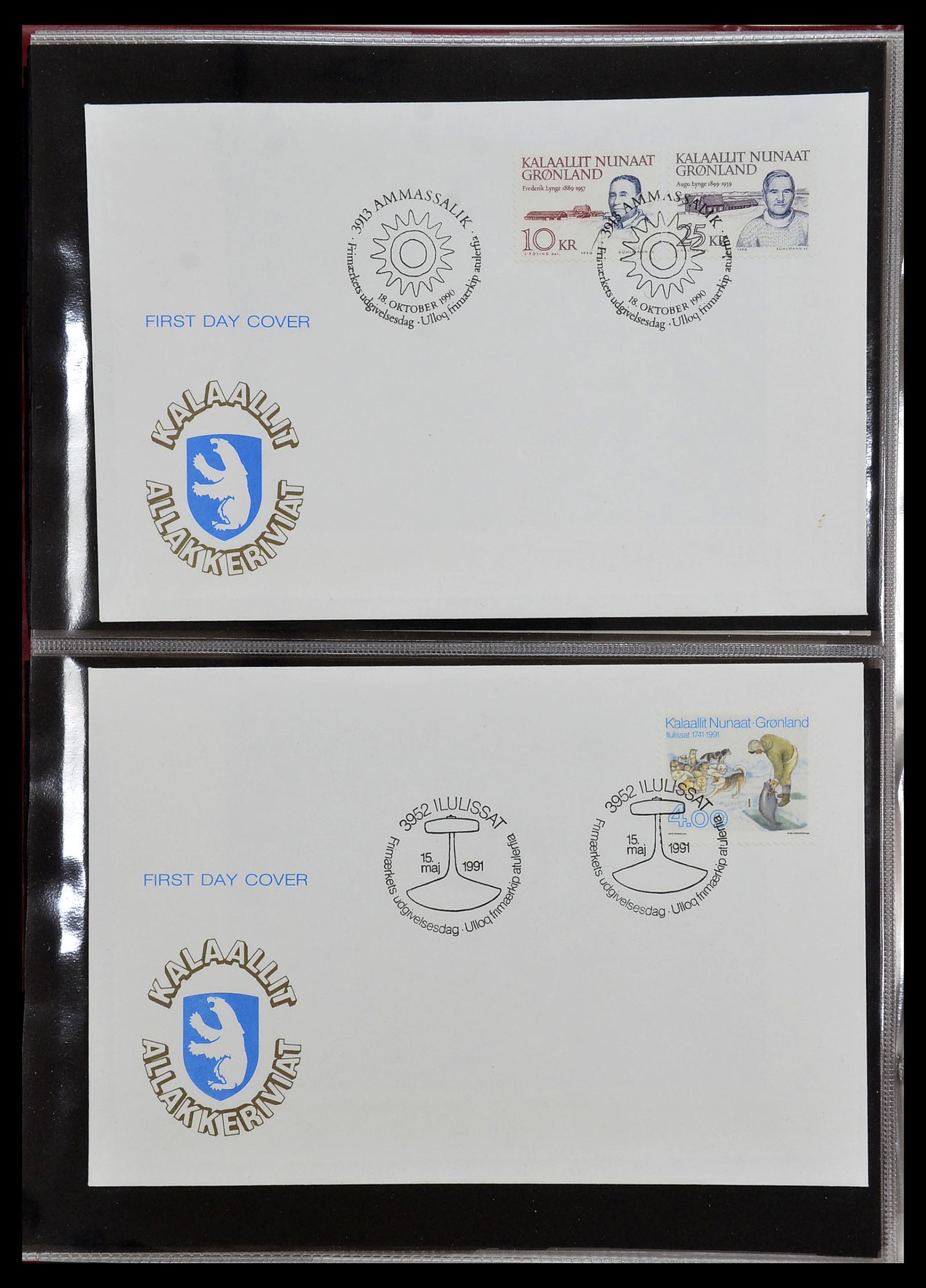 34754 039 - Postzegelverzameling 34754 Groenland FDC's 1959-2018!