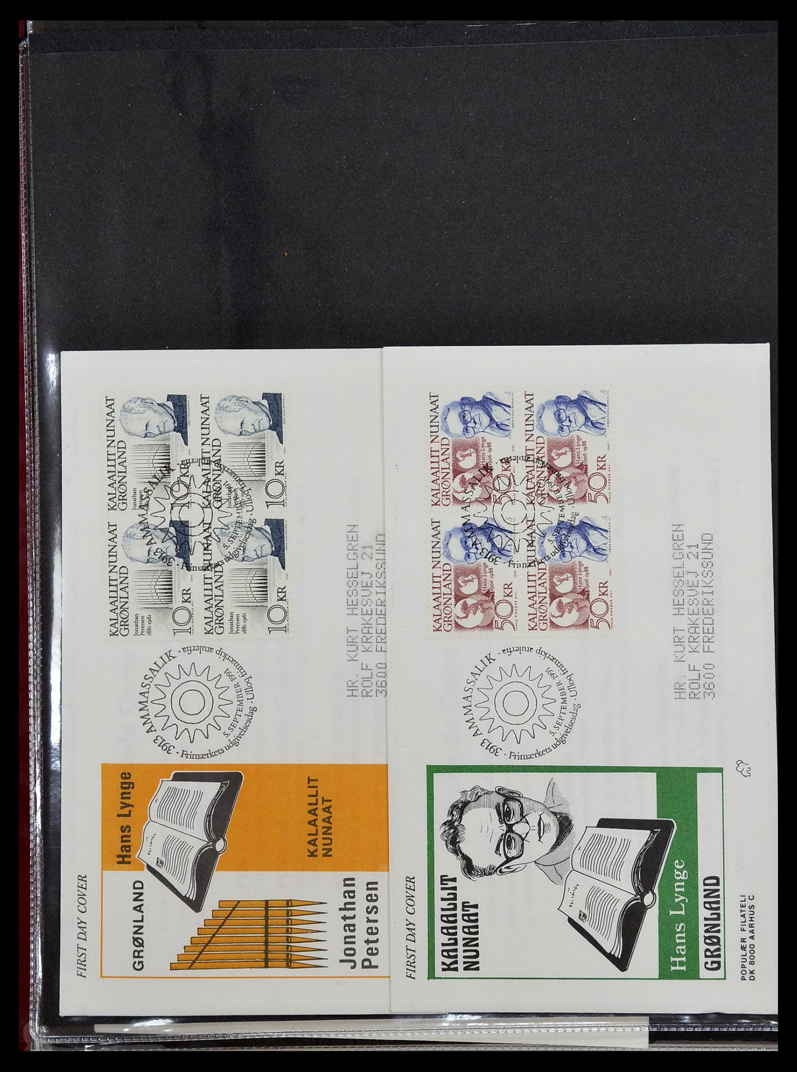 34754 043 - Postzegelverzameling 34754 Groenland FDC's 1959-2018!